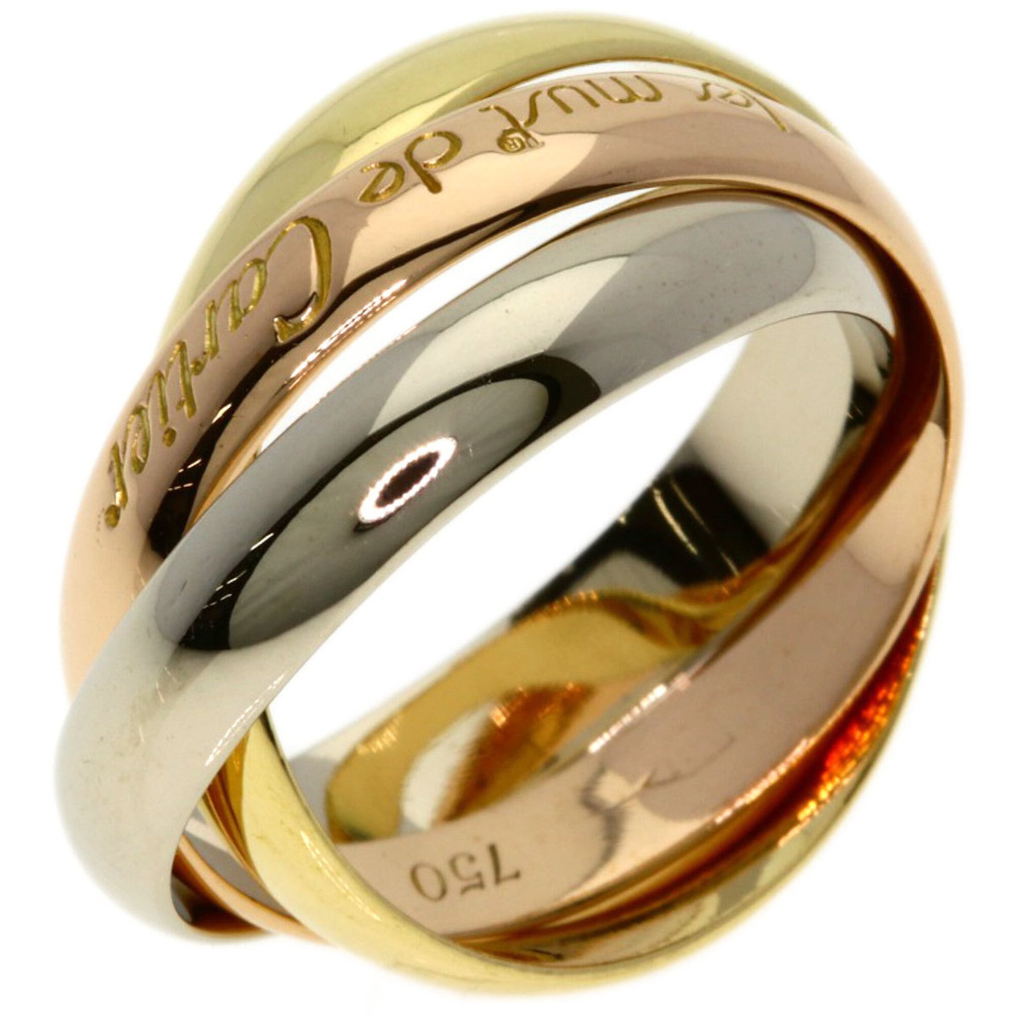 Cartier Trinity Yellow Gold (18K) Pink Gold (18K) White Gold (18K) Band Ring (Pre-Owned)