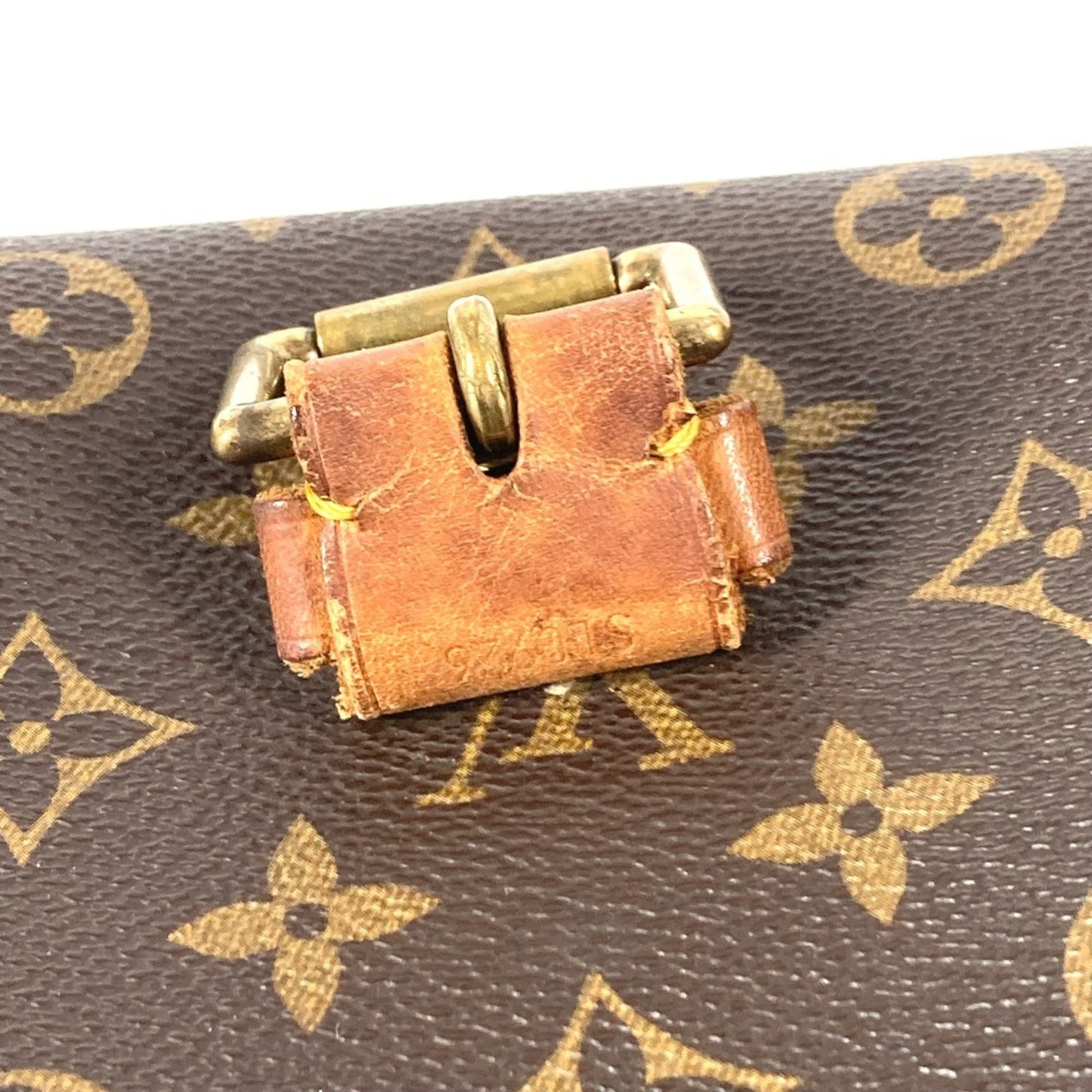 Louis Vuitton Brown Galle Monogram Monogram Briefcase Handbag (Pre-Owned)