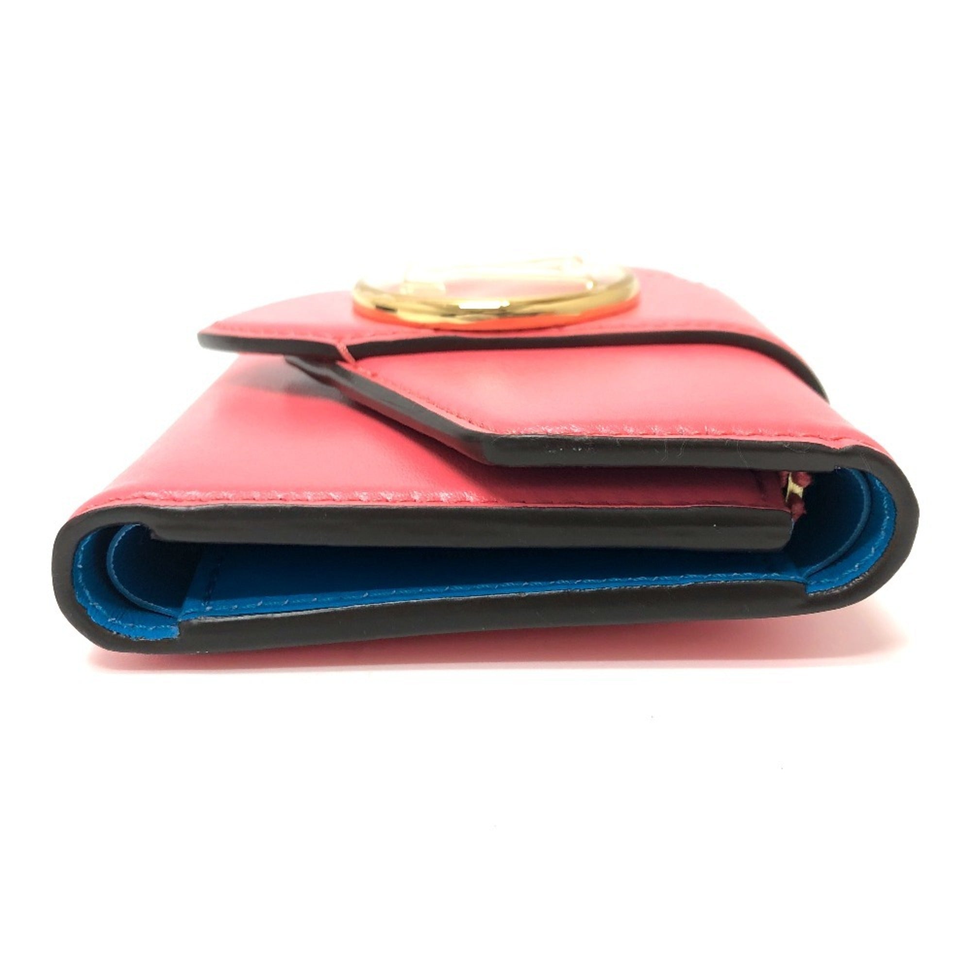 Louis Vuitton Blue Dahlia Galle Pink Leather Coin Purse/Coin Case (Pre-Owned)