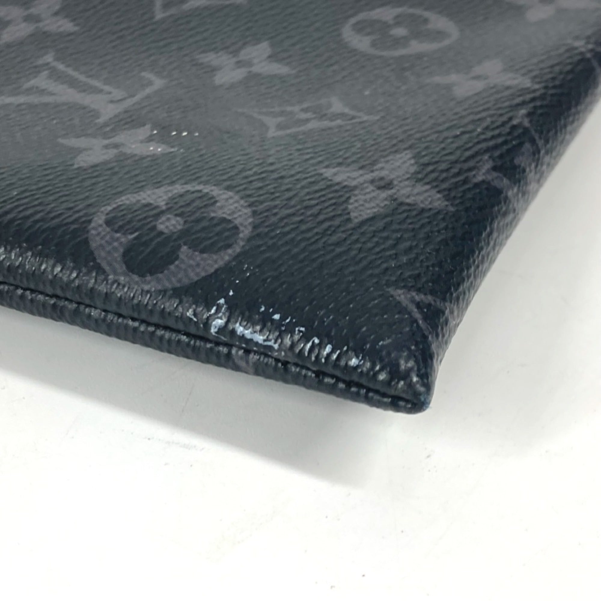 Louis Vuitton Black Monogram Eclipse Monogram Eclipse Clutch Bag Pochette Pouch (Pre-Owned)