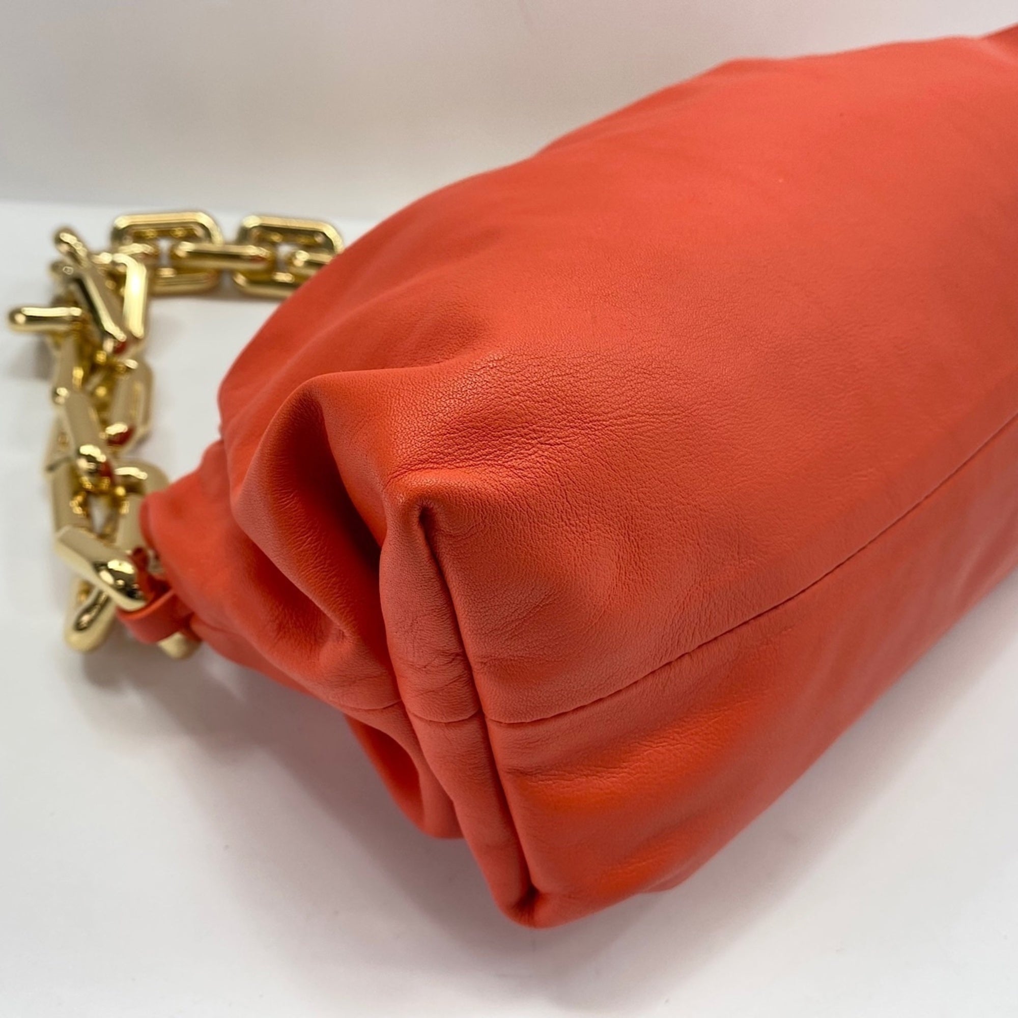 Bottega Veneta Orange Leather Pouch (Pre-Owned)