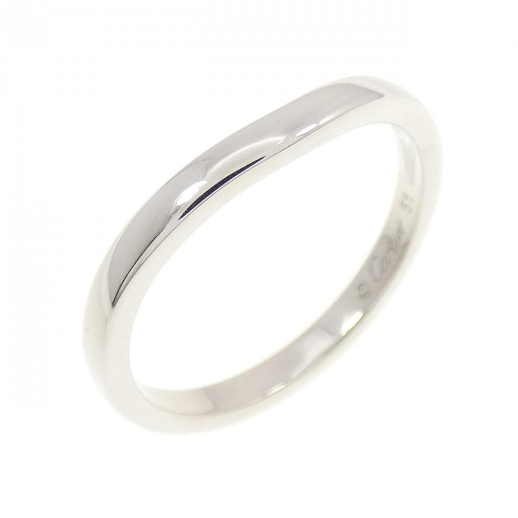 Cartier Platinum Platinum 950 Band Ring (Pre-Owned)