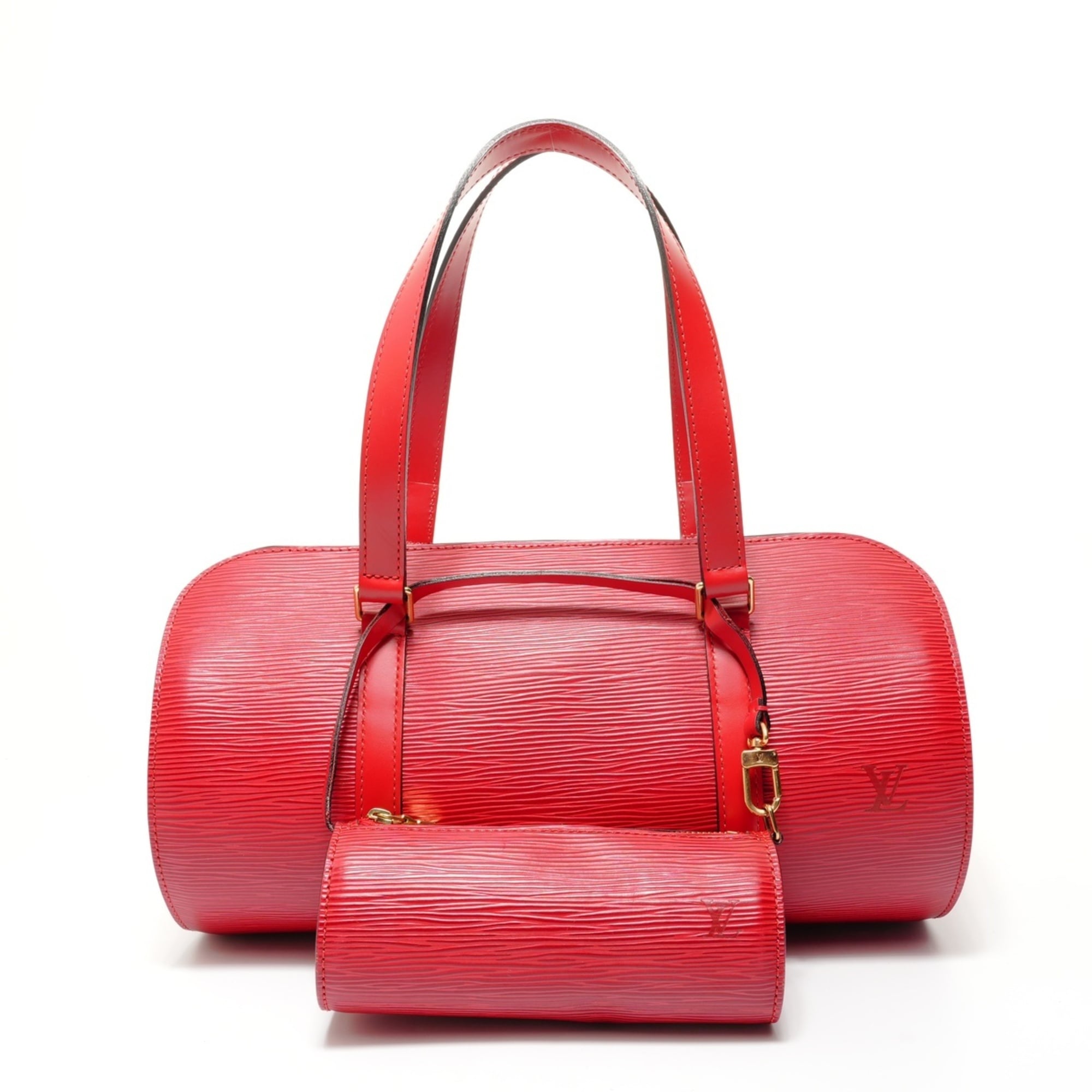 Louis Vuitton Red Color Pouch Shoulder Bag (Pre-Owned)