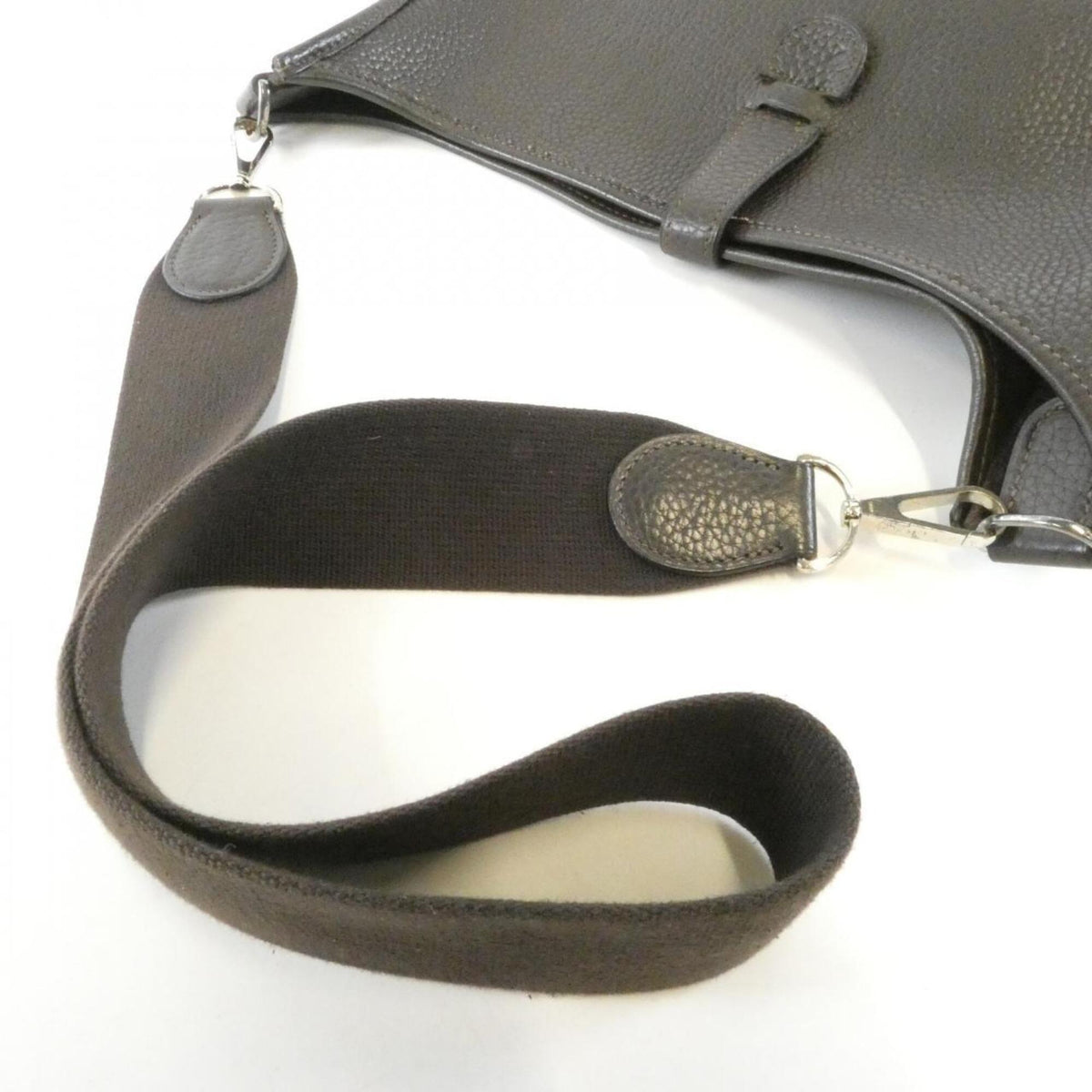 Hermes Ebene Taurillon Clemence Leather Shoulder Bag (Pre-Owned)