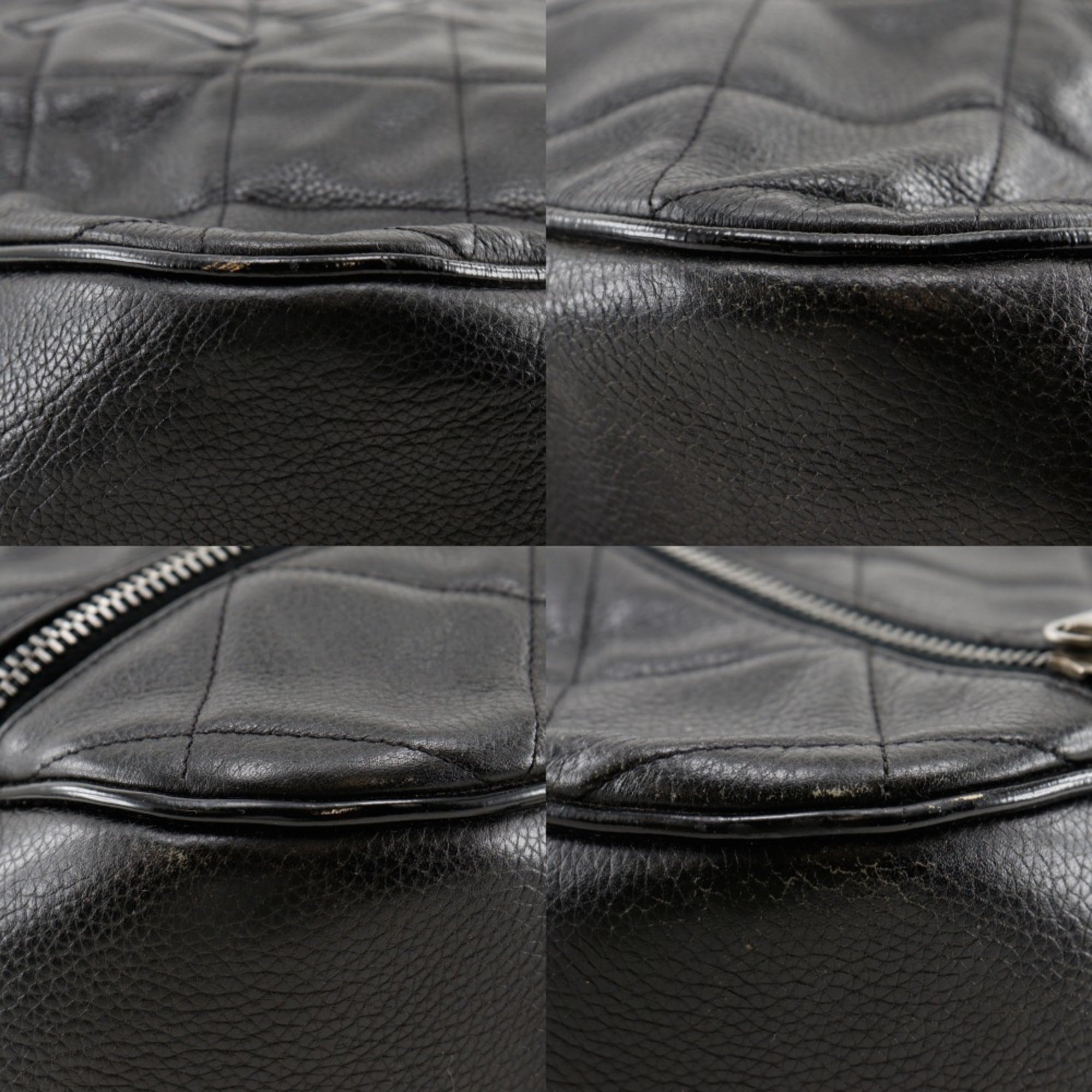 Chanel Black Leather Boston Bag (Pre-Owned)