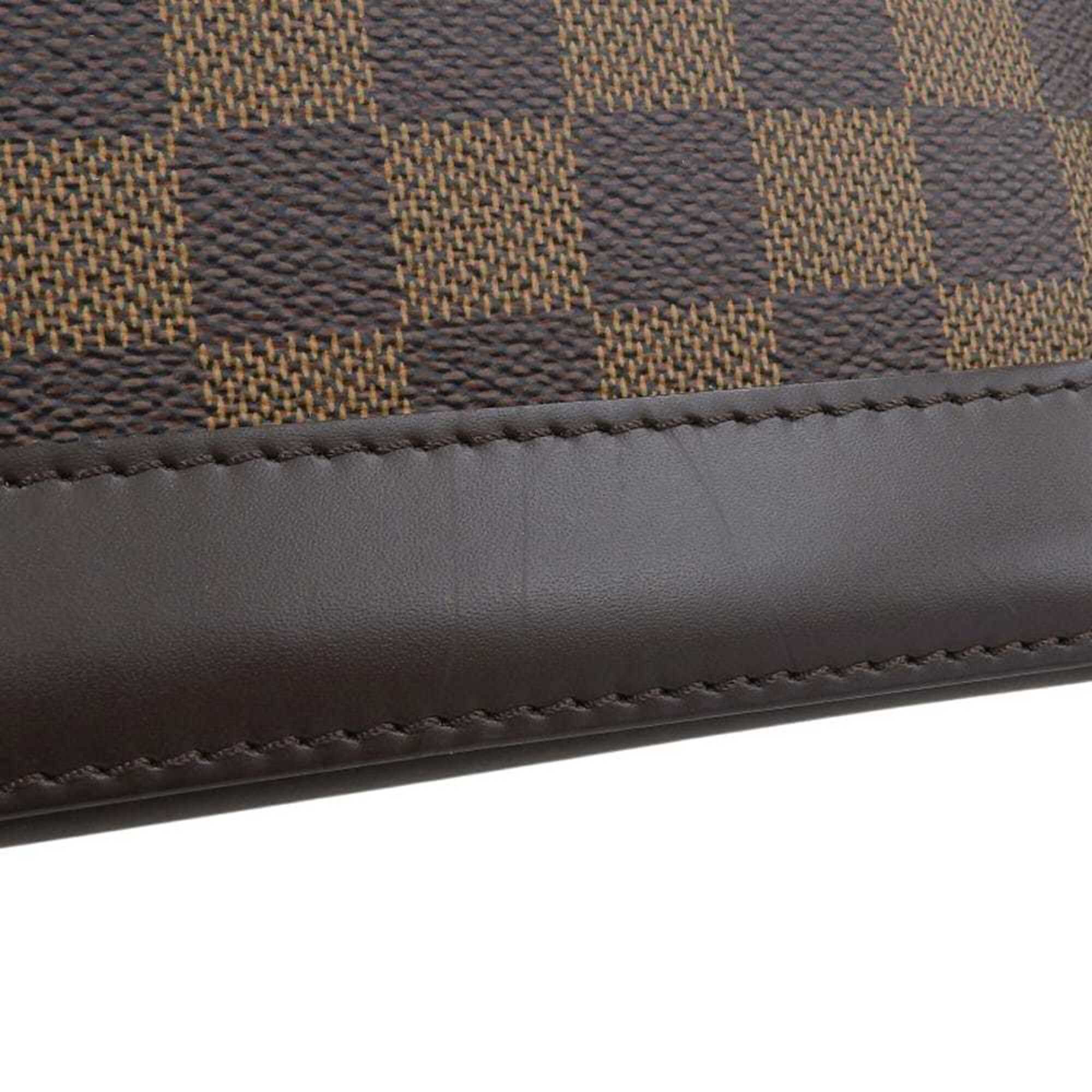 Louis Vuitton Damier Canvas Ebene Pvc Handbag Shoulder Bag (Pre-Owned)