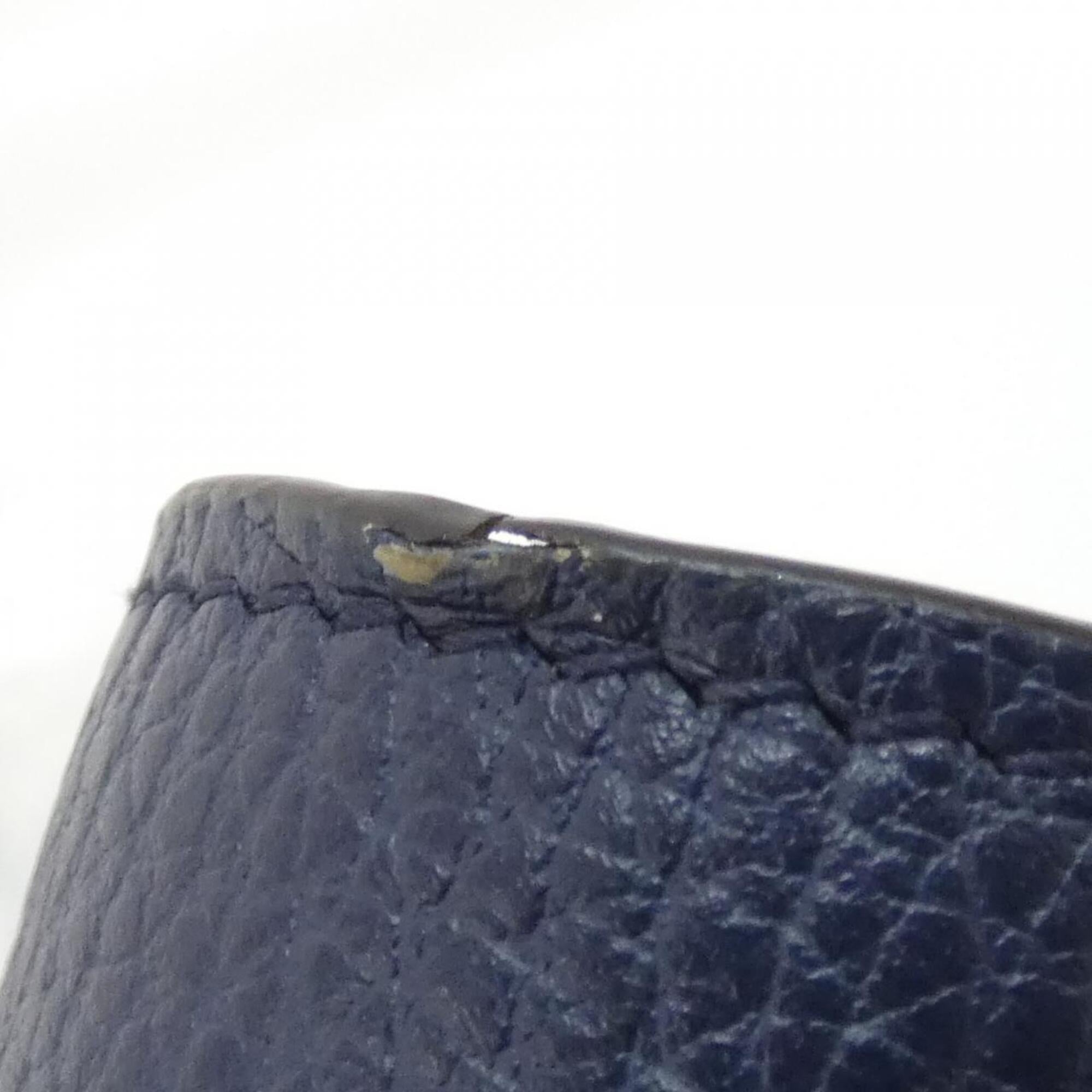 Gucci Blue Leather Chain/Shoulder Wallet (Pre-Owned)
