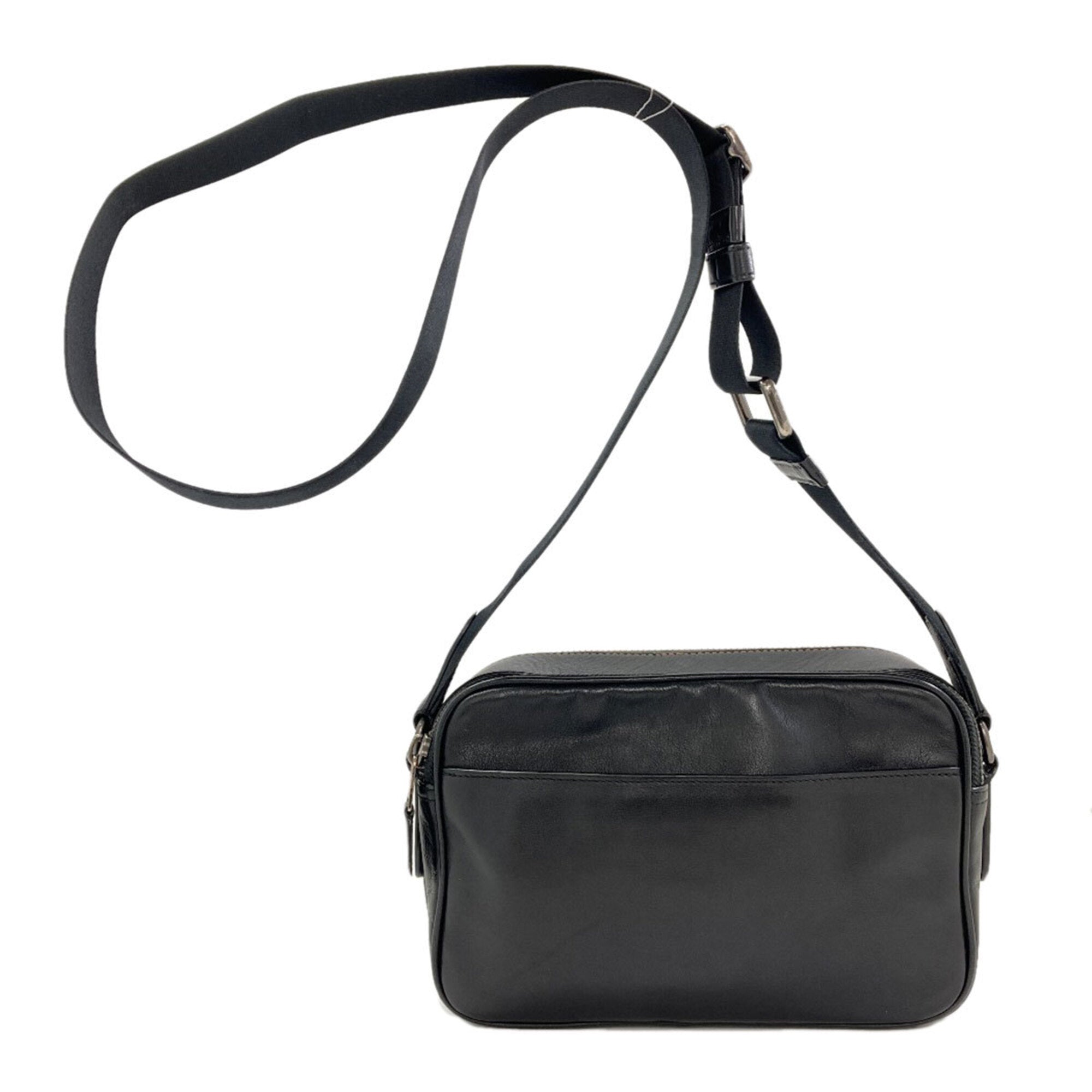 Coach Black Leather Shoulder Bag (Pre-Owned)