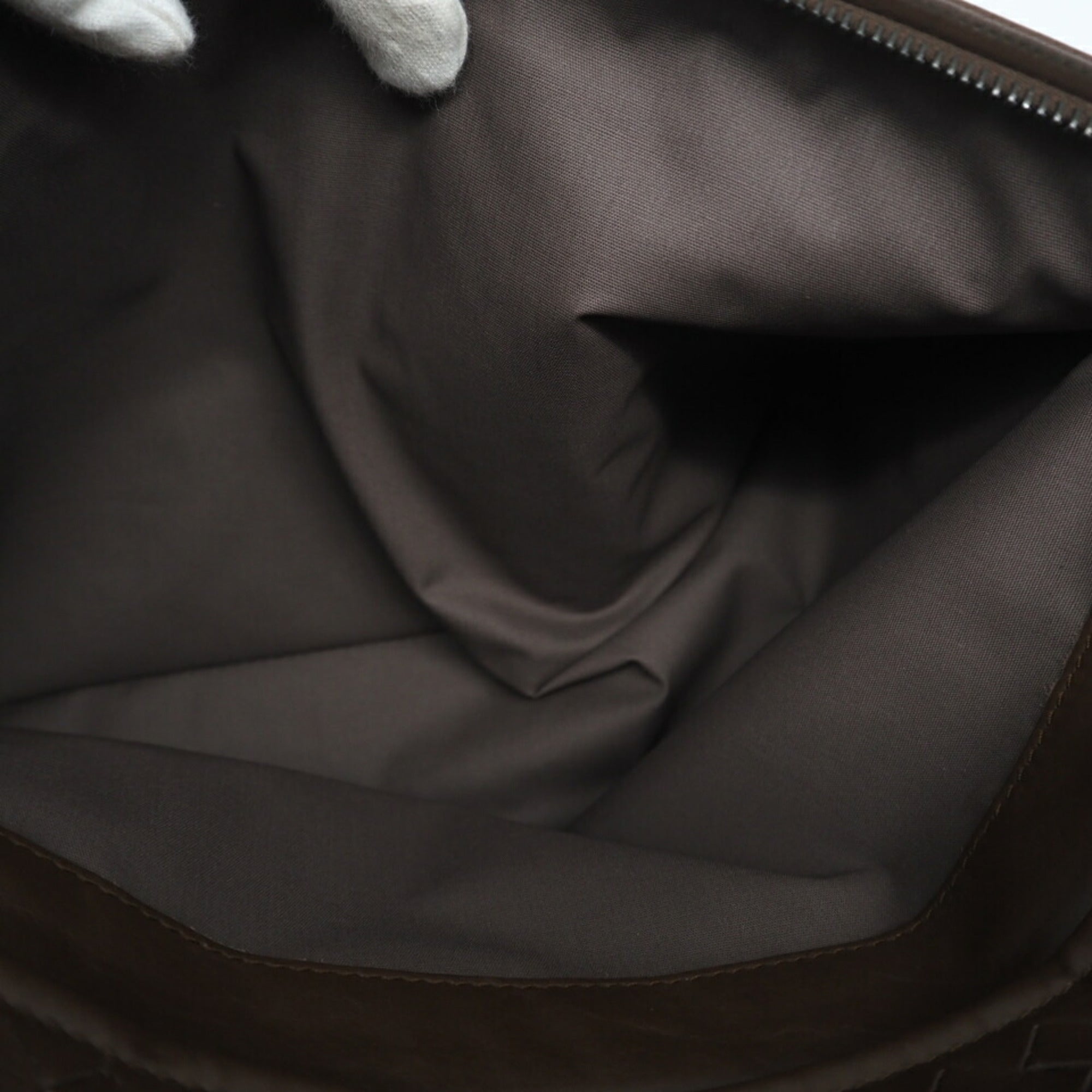 Bottega Veneta Intrecciato Brown Intrecciato Briefcase (Pre-Owned)