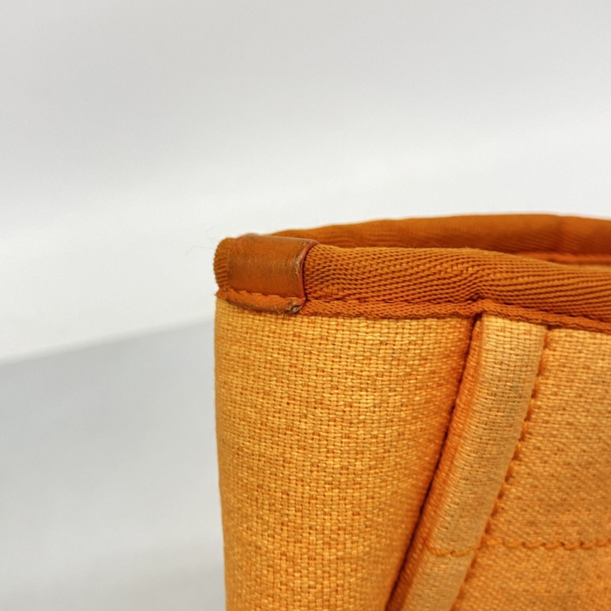 Chanel Orange Canvas Tote Bag (Pre-Owned)