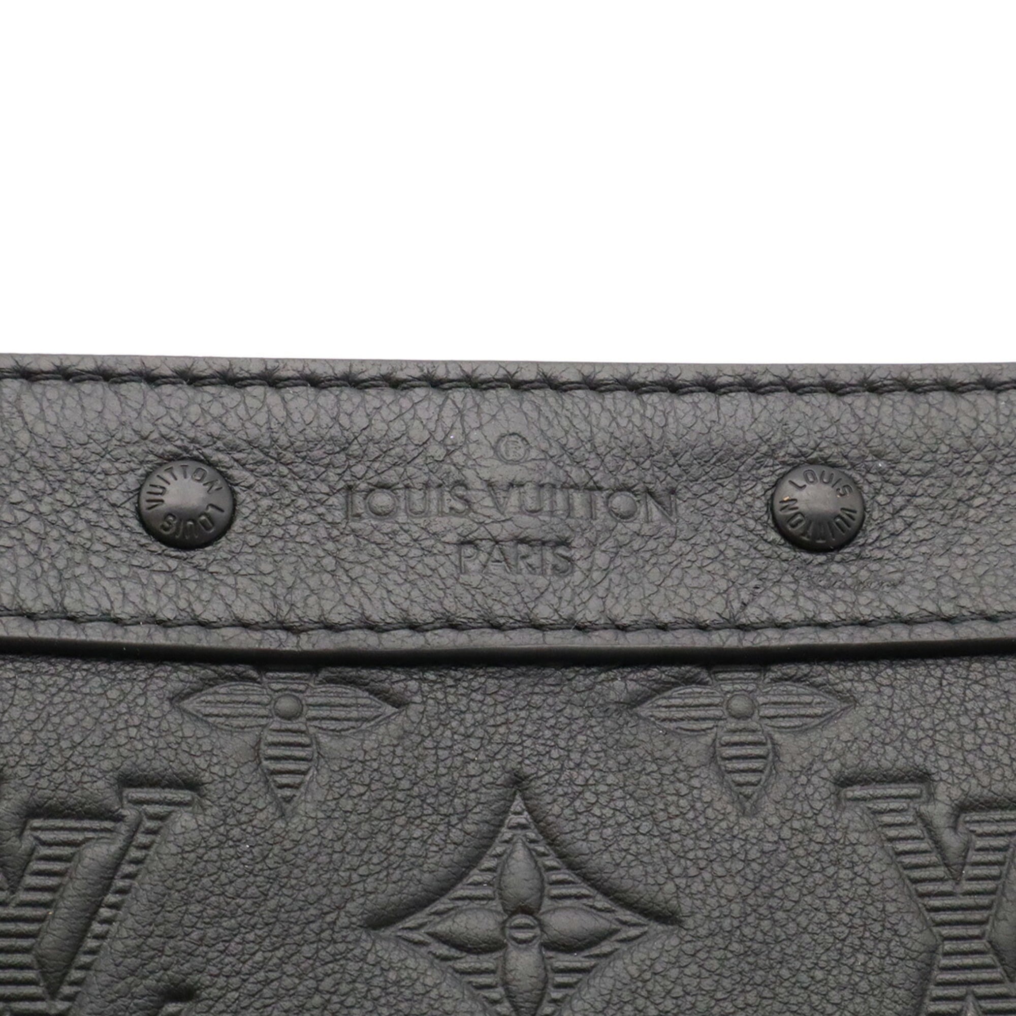 Louis Vuitton Black Noir White Monogram Shadow Clutch Bag Pochette (Pre-Owned)