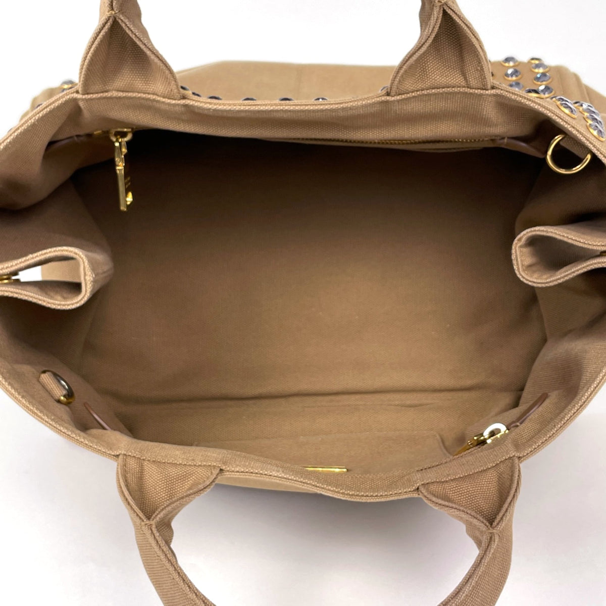 Prada Brown Canvas Tote Bag (Pre-Owned)