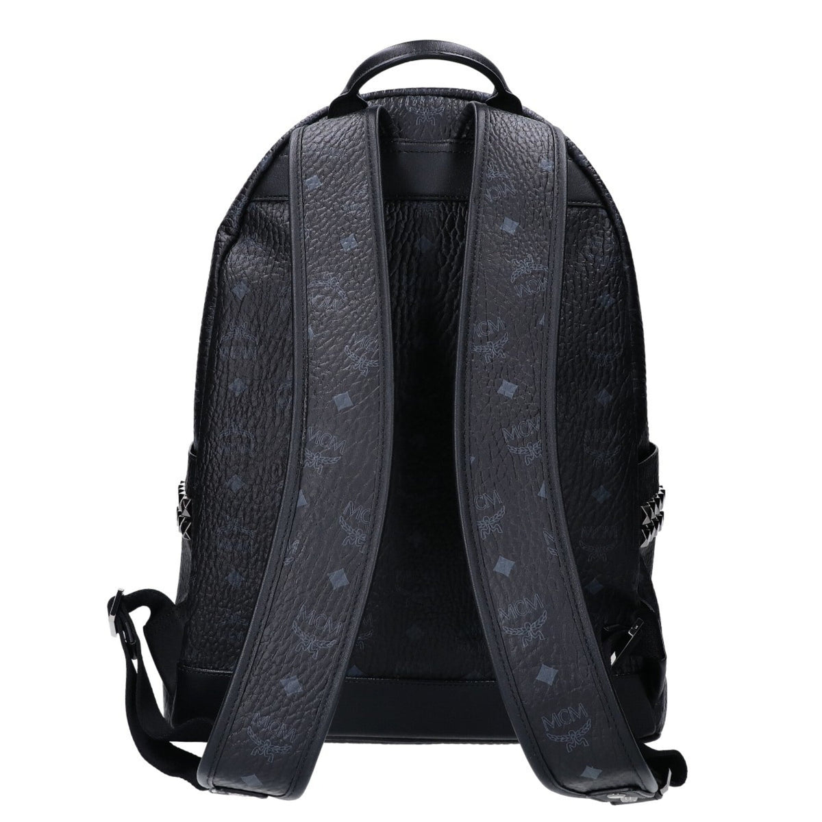 Mcm Black Leather Backpack (Pre-Owned)