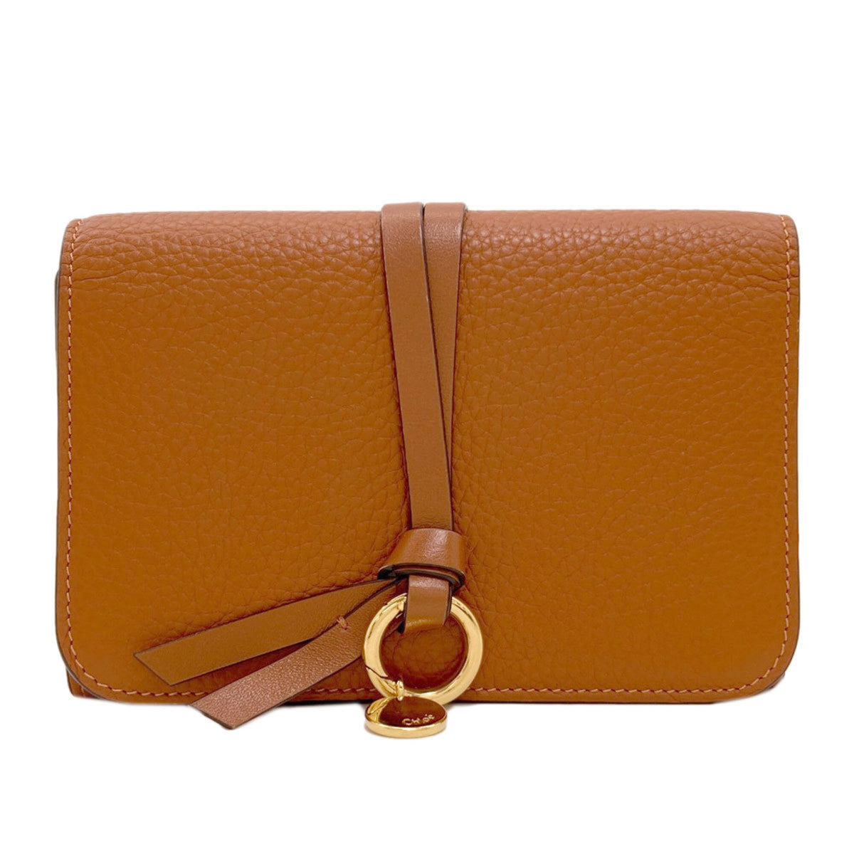 Chloé Brown Leather Long Wallet (Bi-Fold) (Pre-Owned)