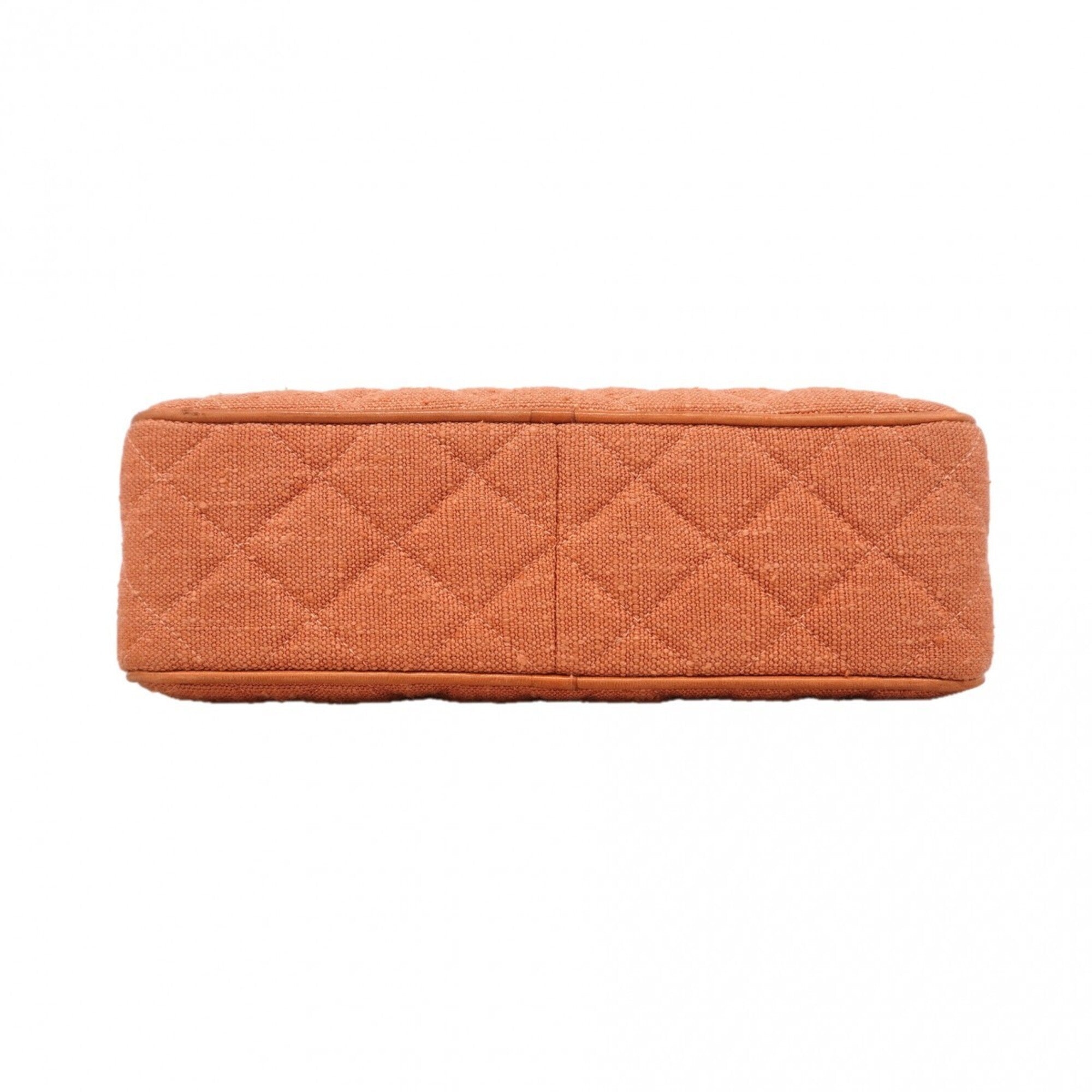 Chanel Salmon Pink Canvas Shoulder Bag (Pre-Owned)