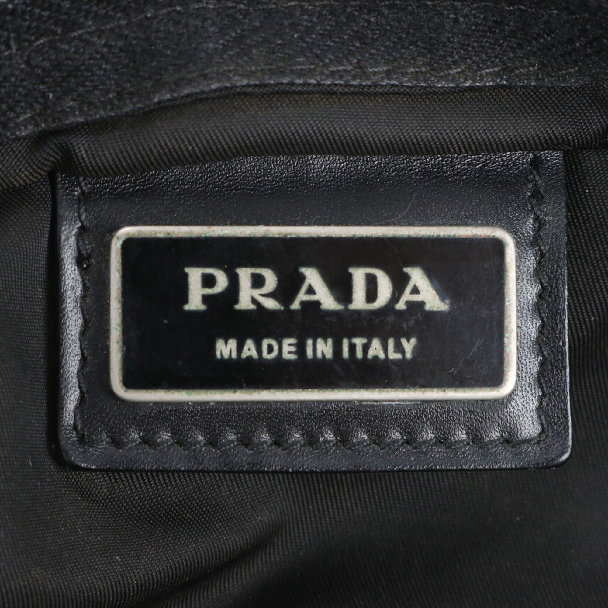 Prada Black Nylon Leather Shoulder Bag (Pre-Owned)