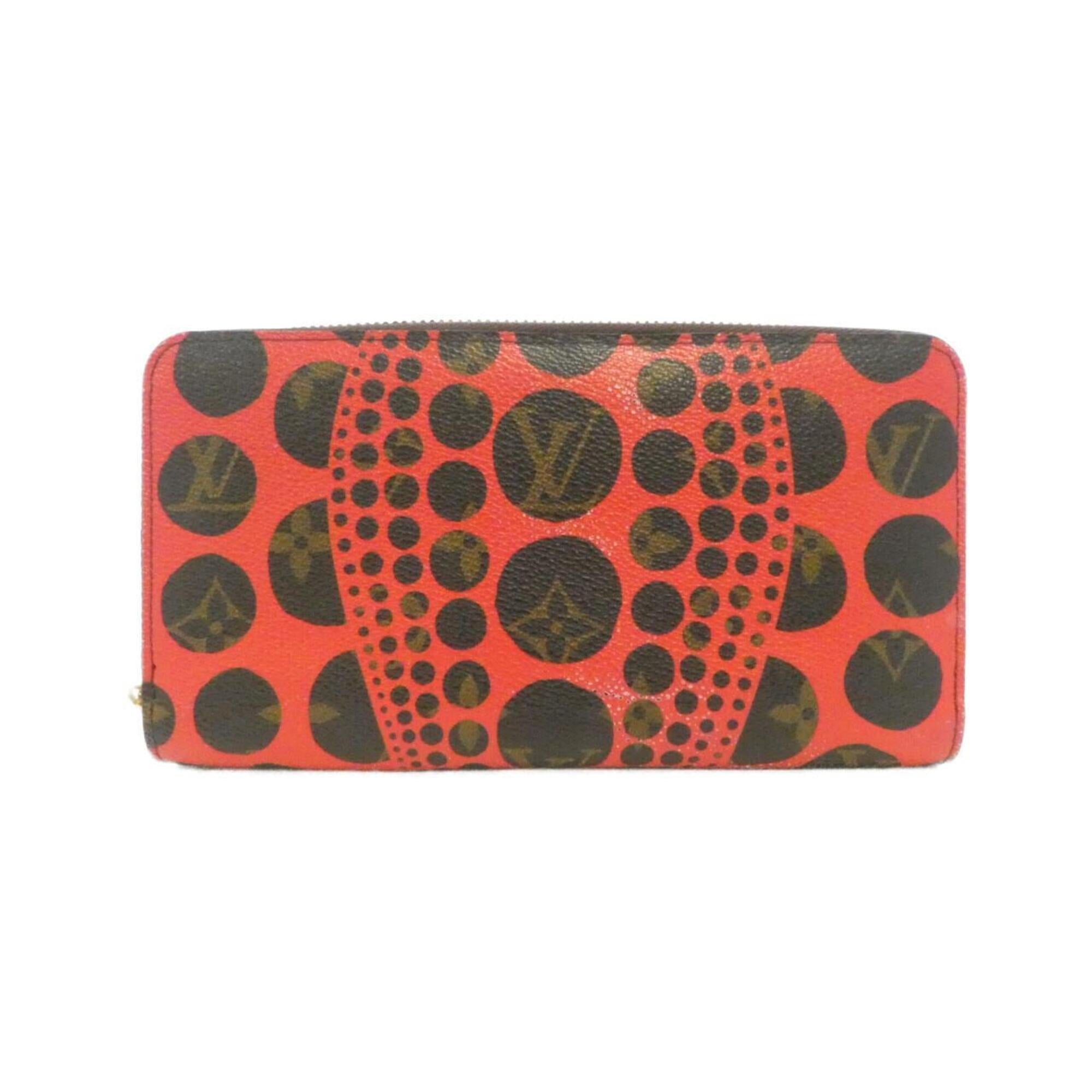 Louis Vuitton Marron Rouge Coated Canvas Long Wallet (Bi-Fold) (Pre-Owned)