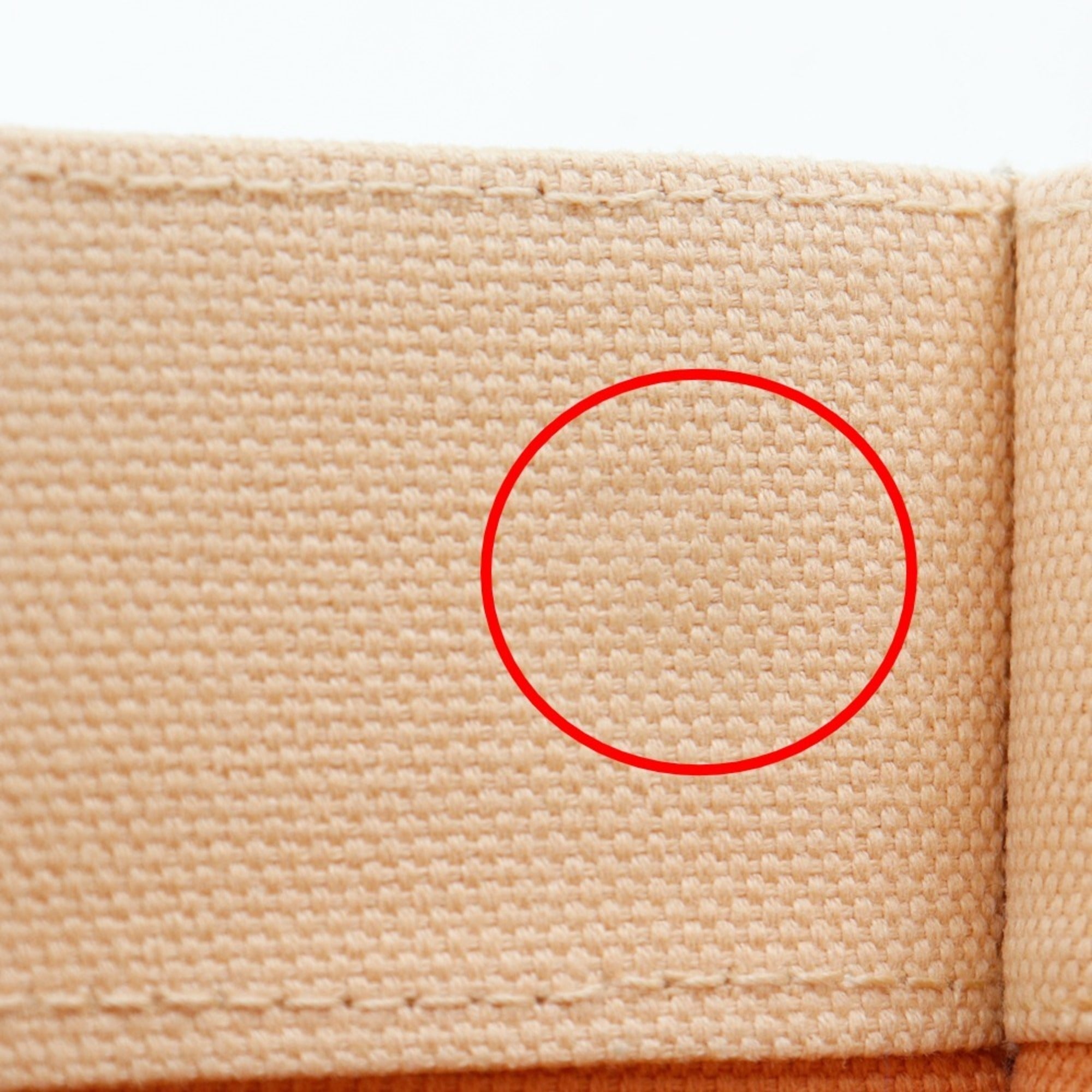 Hermes Orange Canvas Handbag (Pre-Owned)