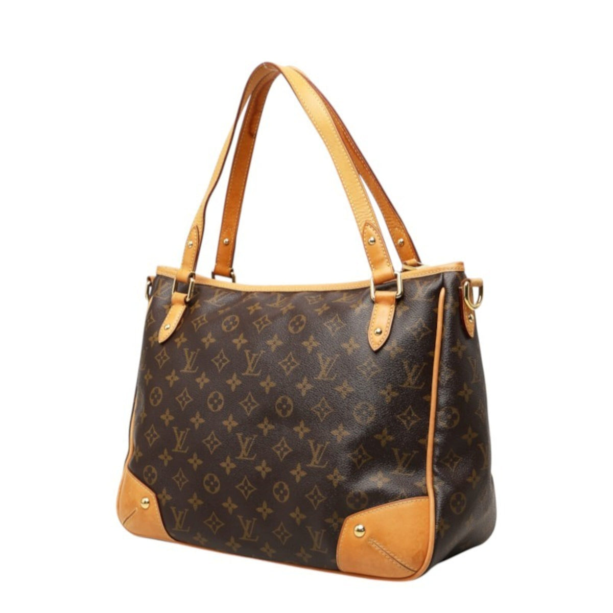Louis Vuitton Brown Pvc Leather Handbag Shoulder Bag (Pre-Owned)