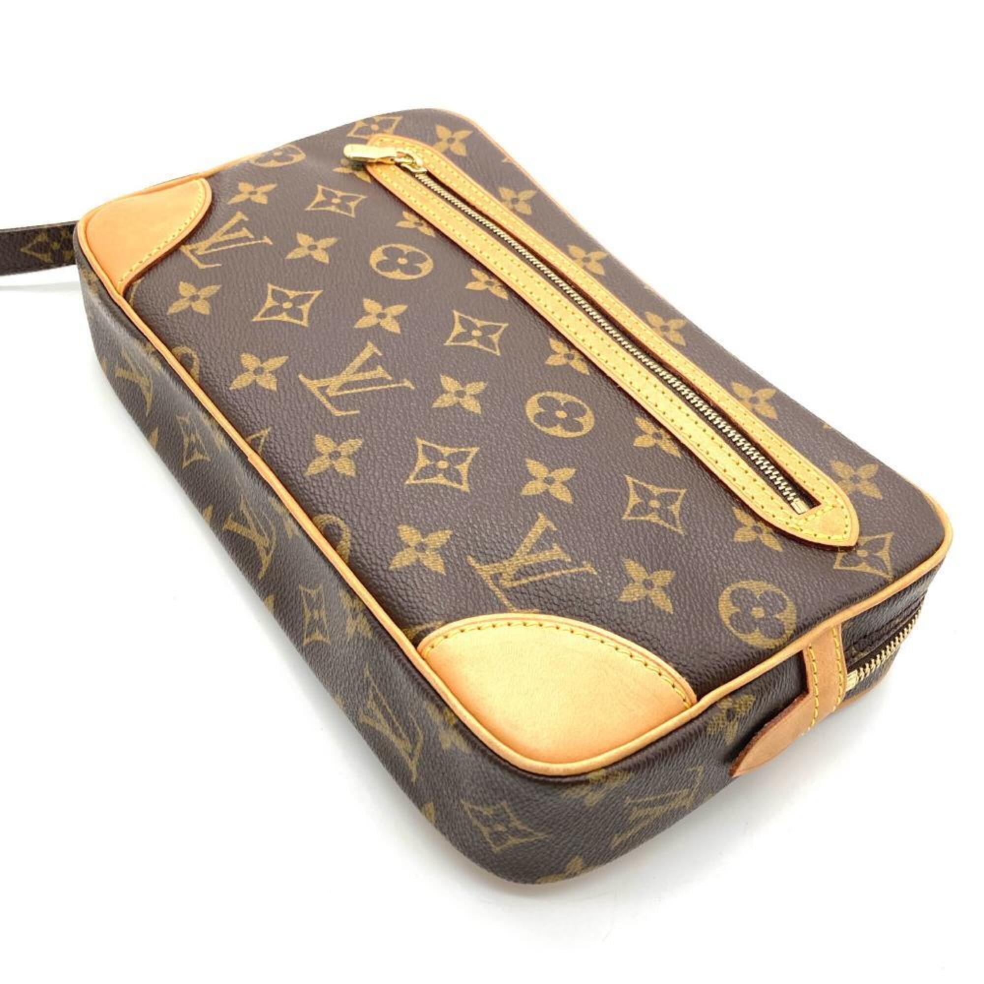 Louis Vuitton Brown Monogram Canvas Handbag (Pre-Owned)