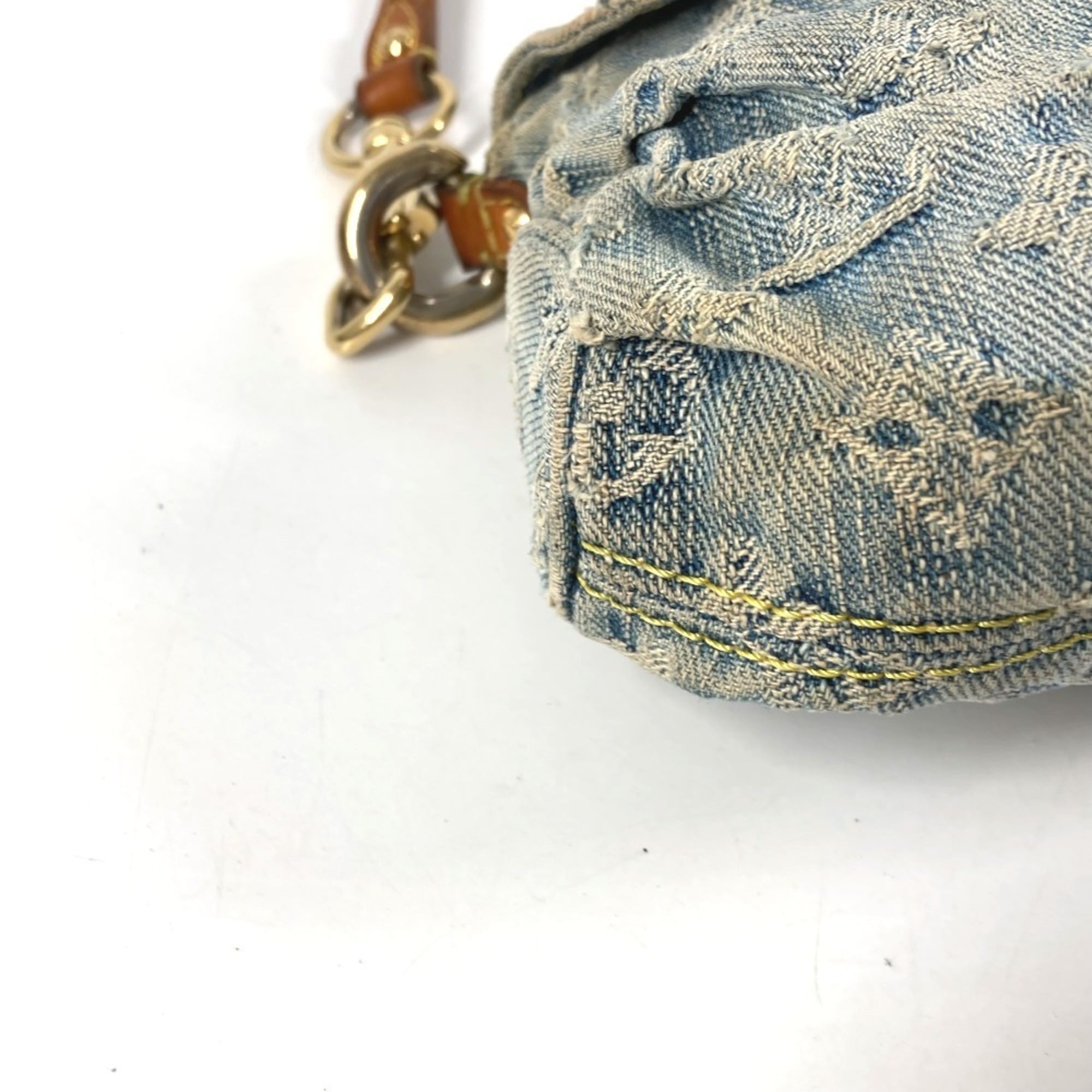 Louis Vuitton Monogram Denim Blue Monogram Denim Handbag Shoulder Bag (Pre-Owned)