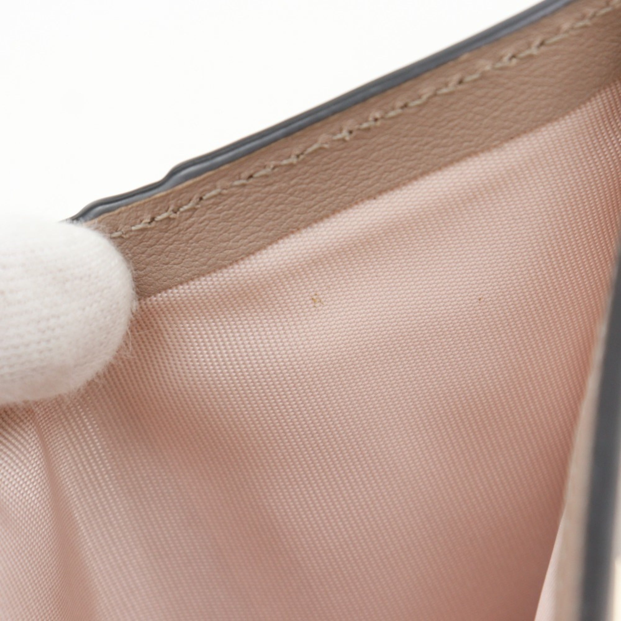 Valentino Beige Leather Wallet (Bi-Fold) (Pre-Owned)