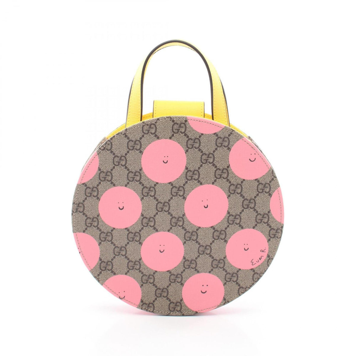 Gucci Beige Pink Yellow Pvc Handbag (Pre-Owned)