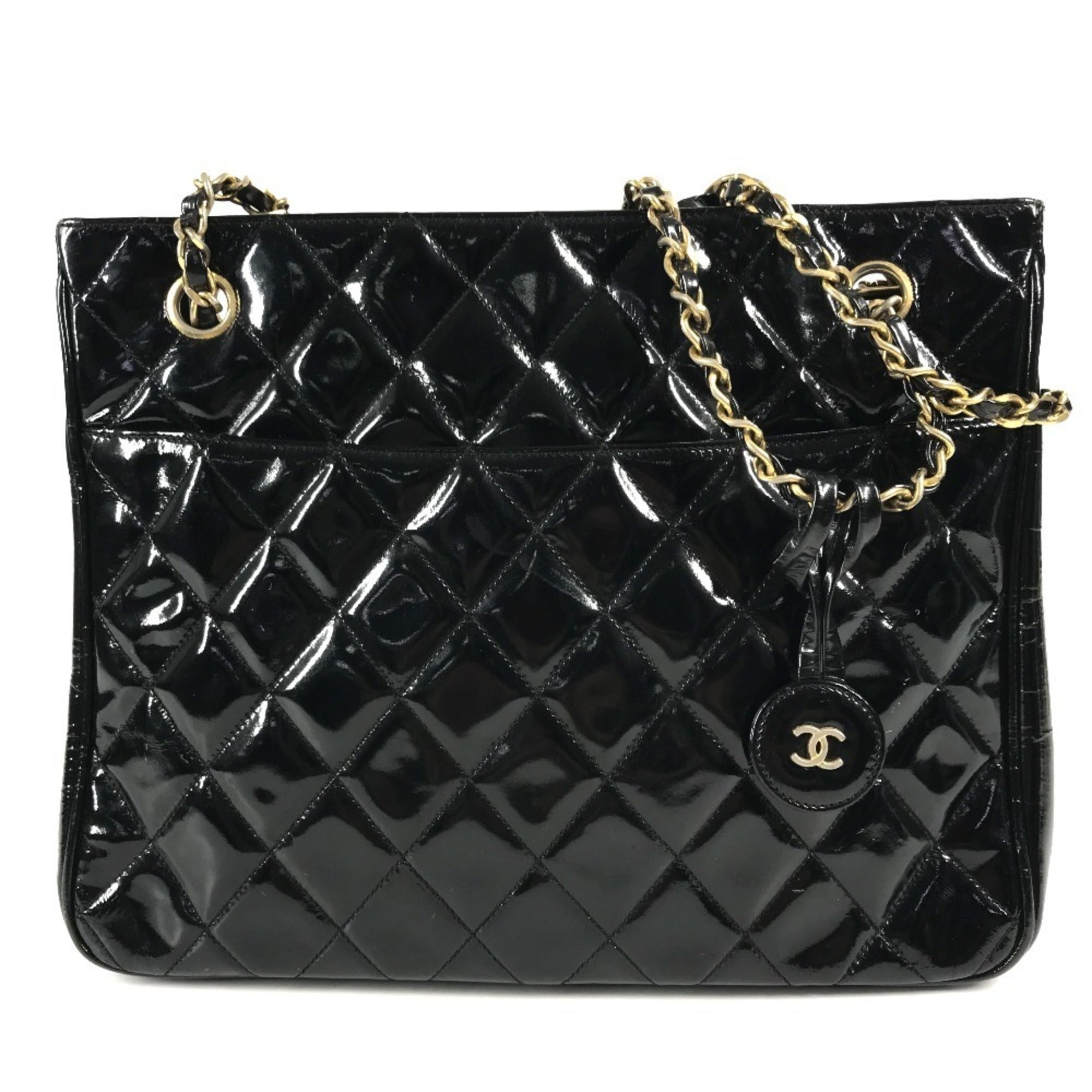 Chanel Black Quilting Shoulder Bag Tote Bag (Pre-Owned)