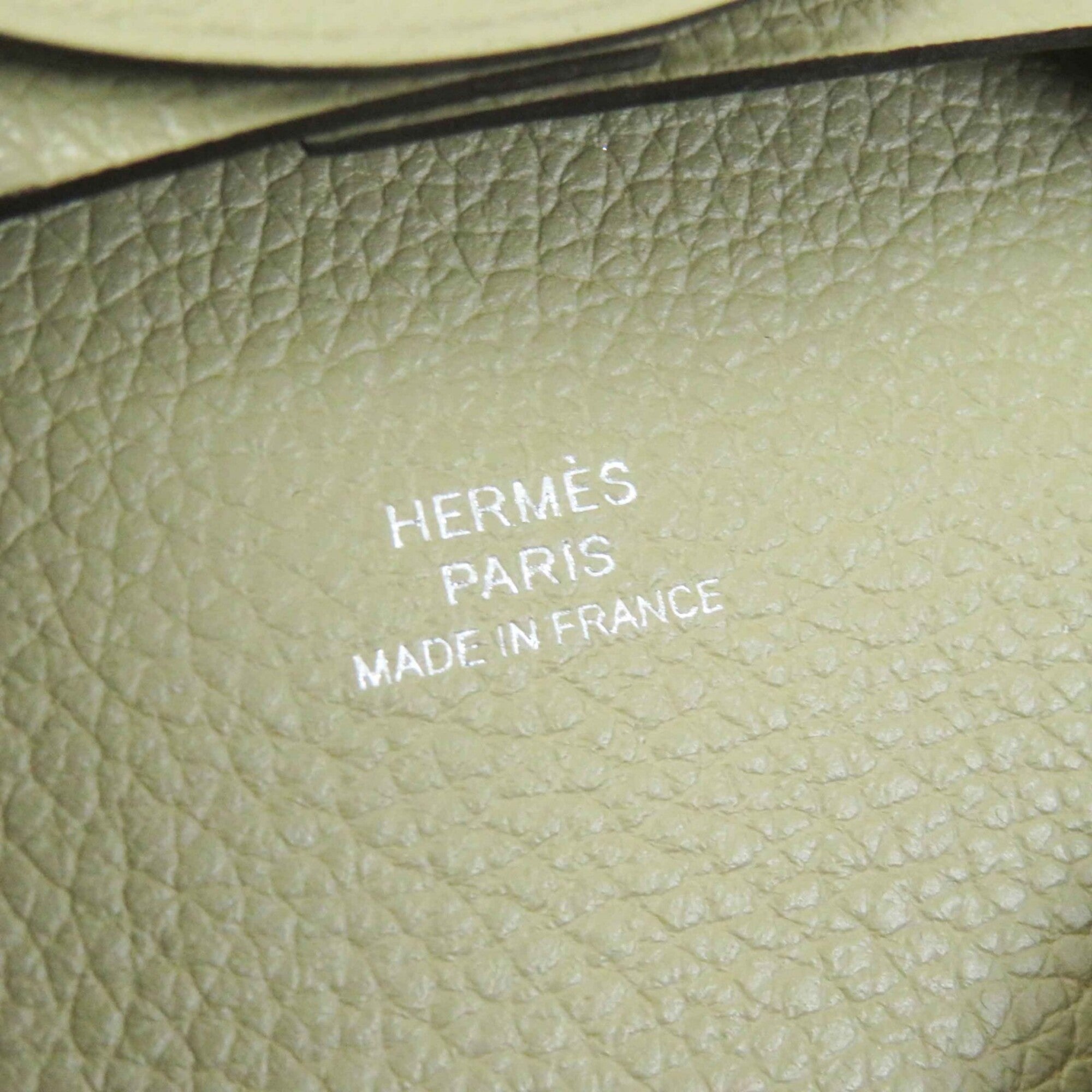 Hermes Beige Evercalf Leather Coin Purse/Coin Case (Pre-Owned)