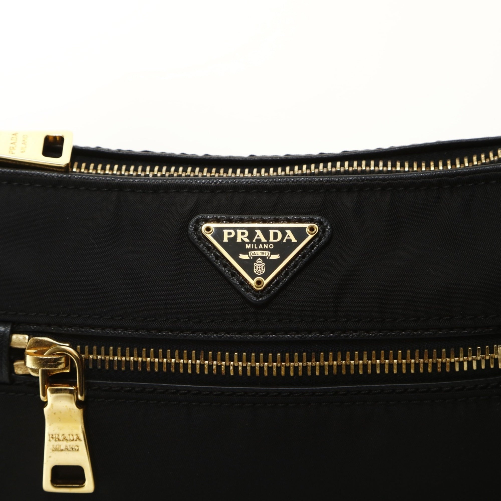 Prada Black Nylon Shoulder Bag (Pre-Owned)