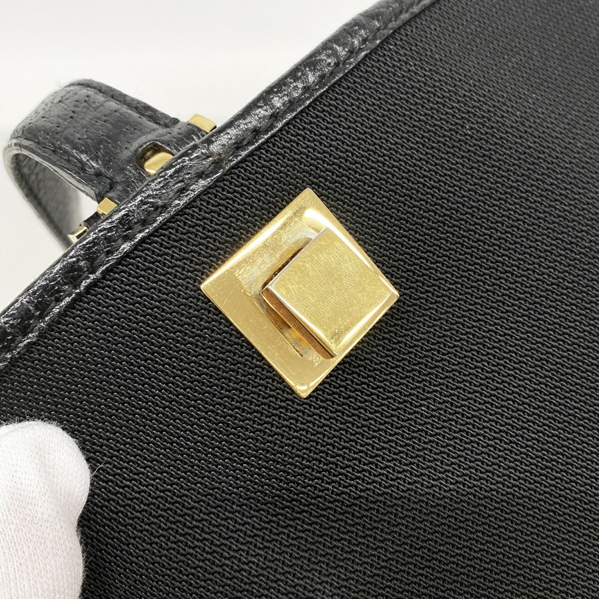 Salvatore Ferragamo Black Nylon Tote Bag (Pre-Owned)