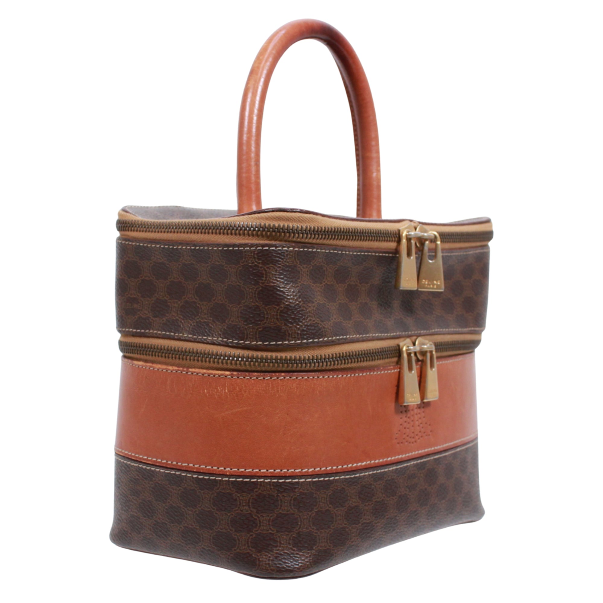 Celine Brown Pvc Handbag (Pre-Owned)