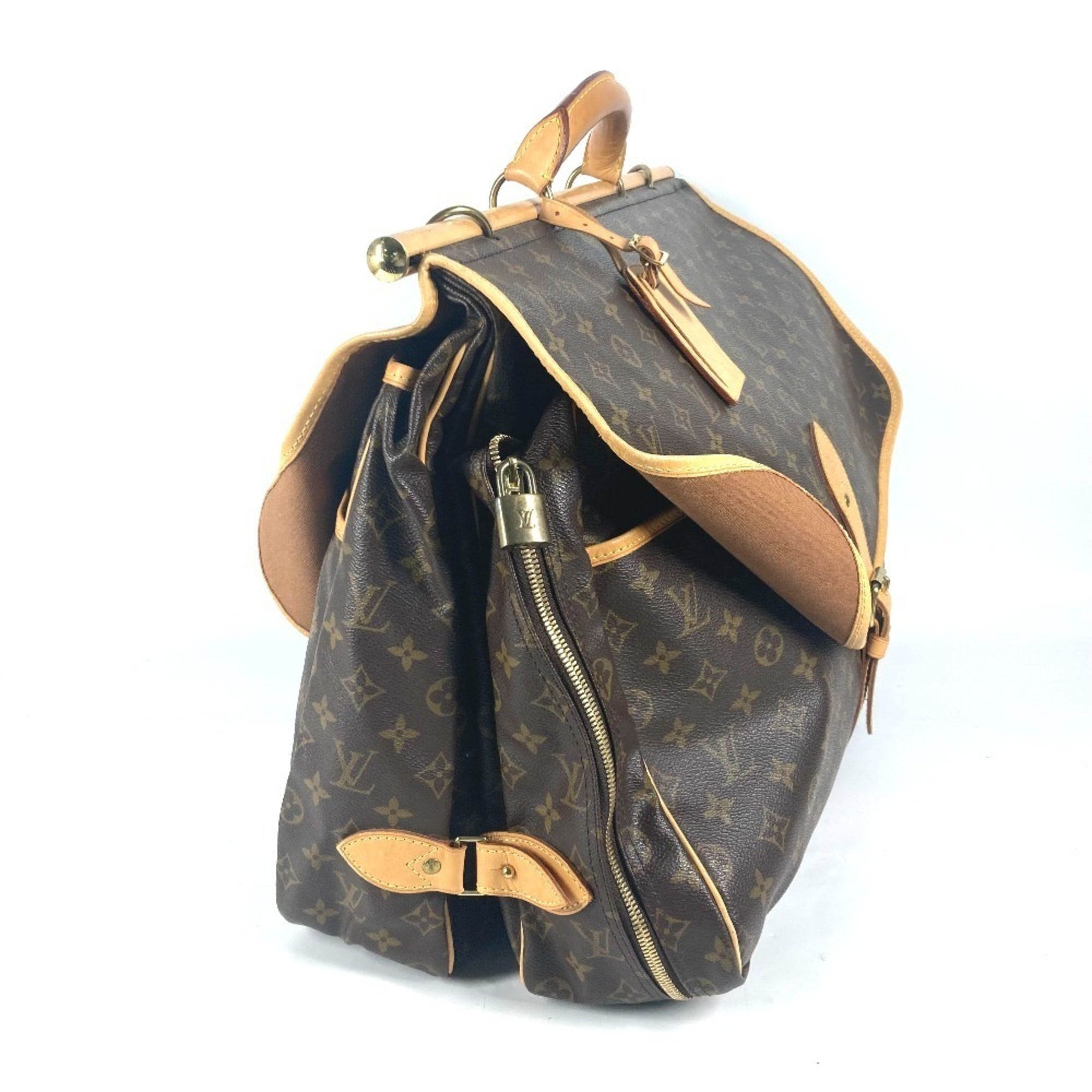 Louis Vuitton Brown Monogram Monogram Boston Bag Handbag Shoulder Bag (Pre-Owned)