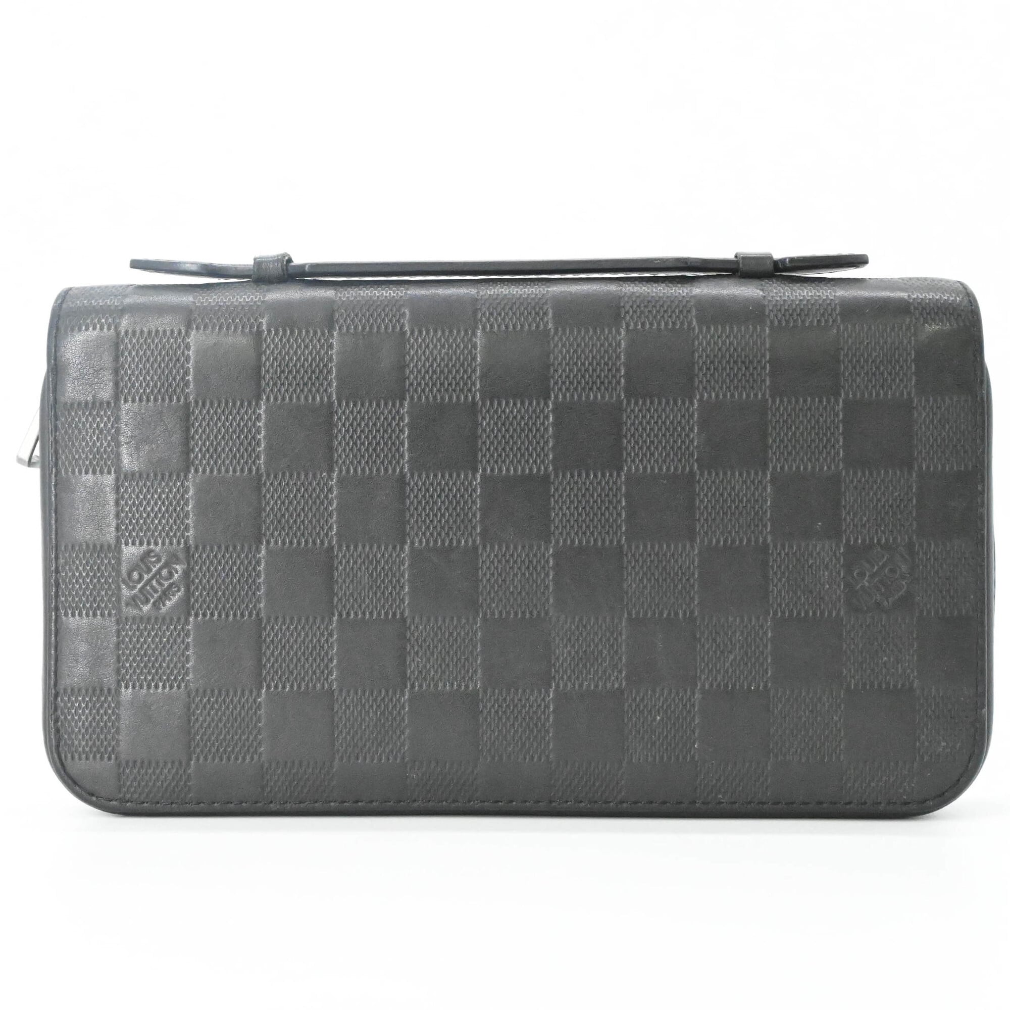 Louis Vuitton Black Damier Infini Long Wallet (Bi-Fold) (Pre-Owned)