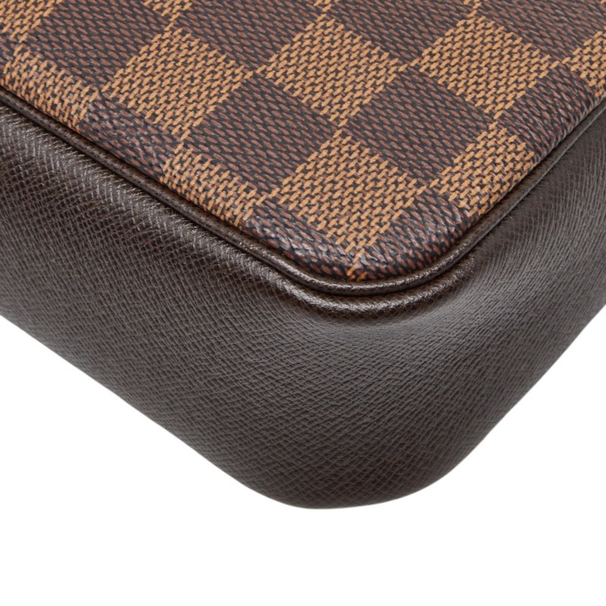 Louis Vuitton Damier Brown Damier Canvas Handbag Pouch (Pre-Owned)