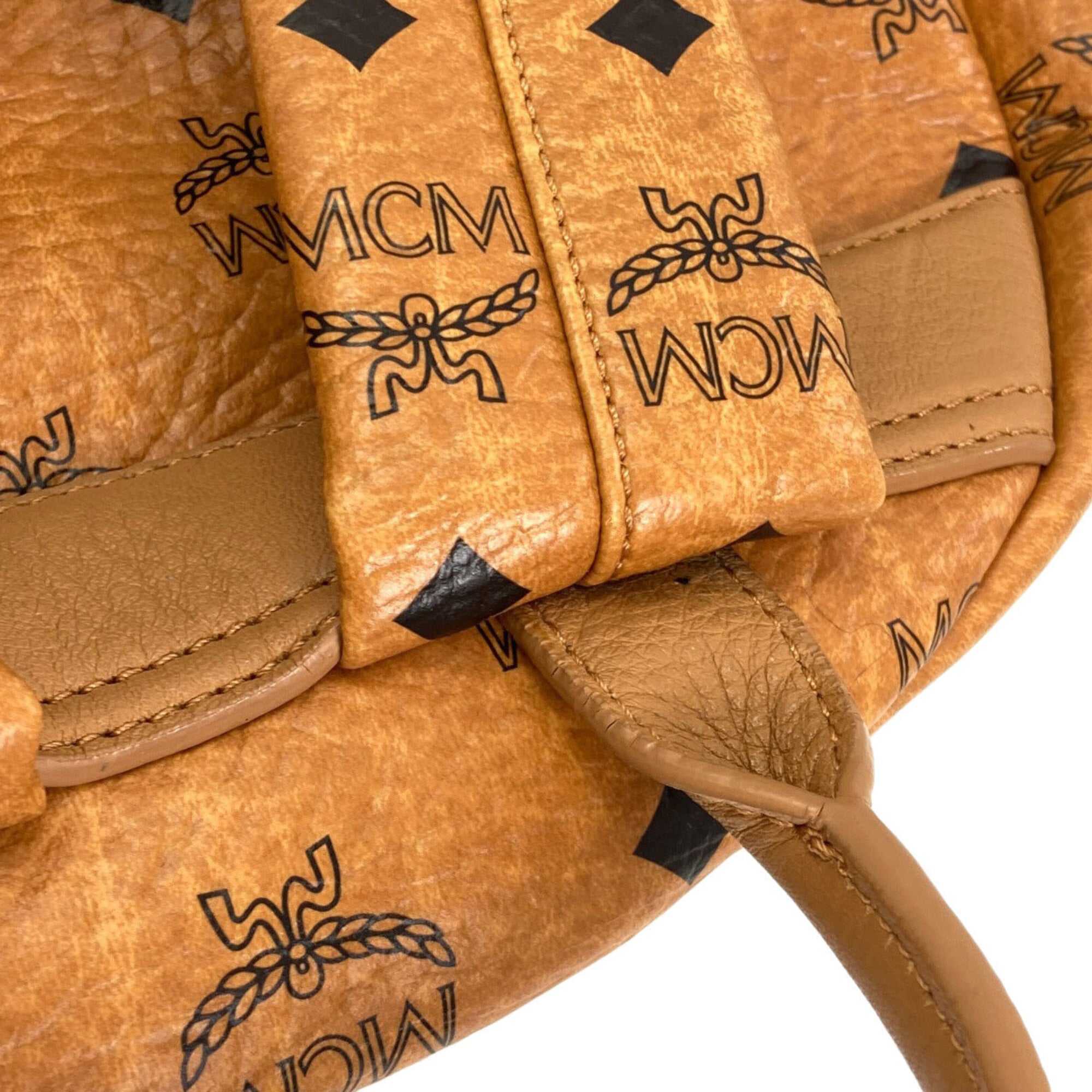 Mcm Brown Pvc Backpack (Pre-Owned)