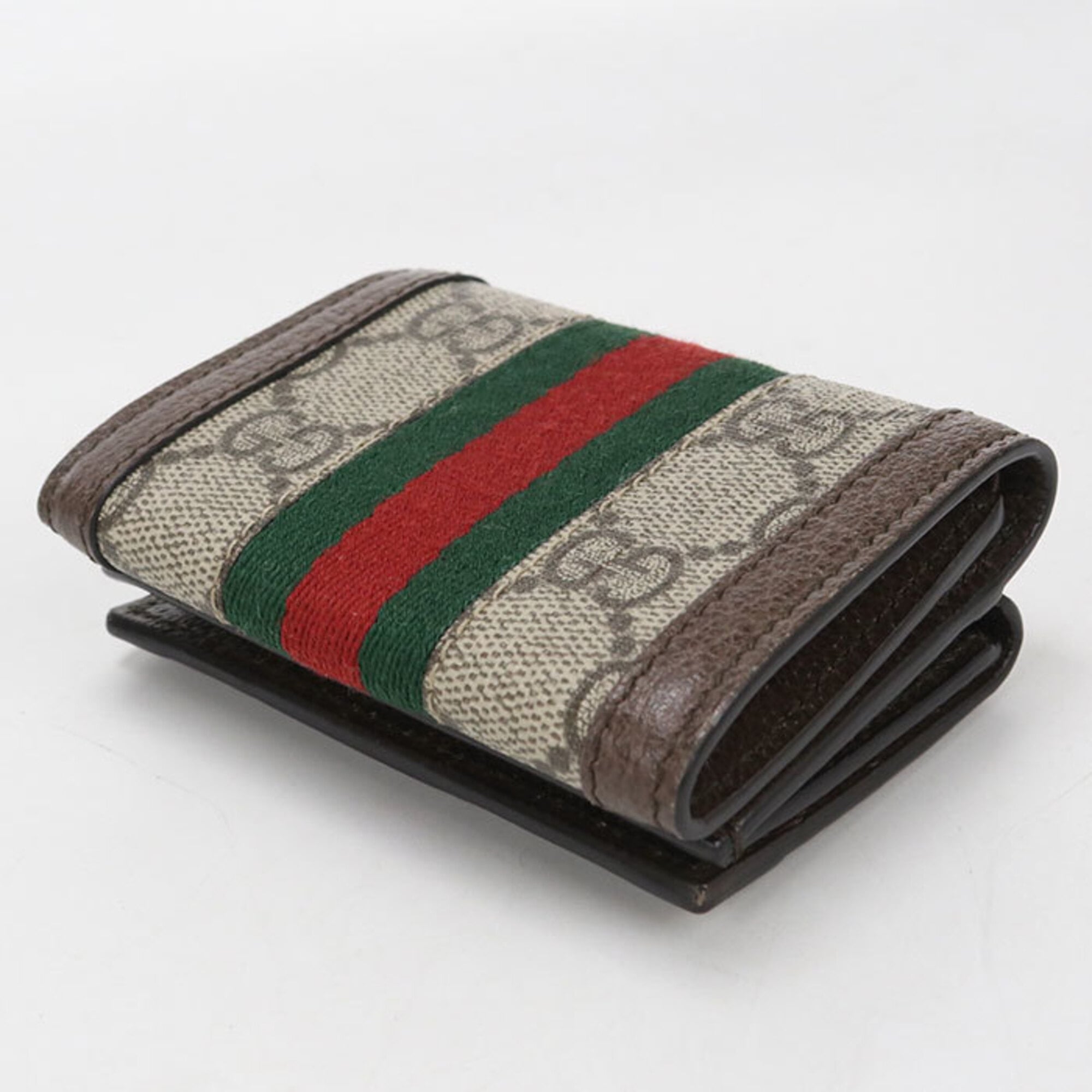 Gucci Beige Gg Supreme Wallet (Tri-Fold) (Pre-Owned)