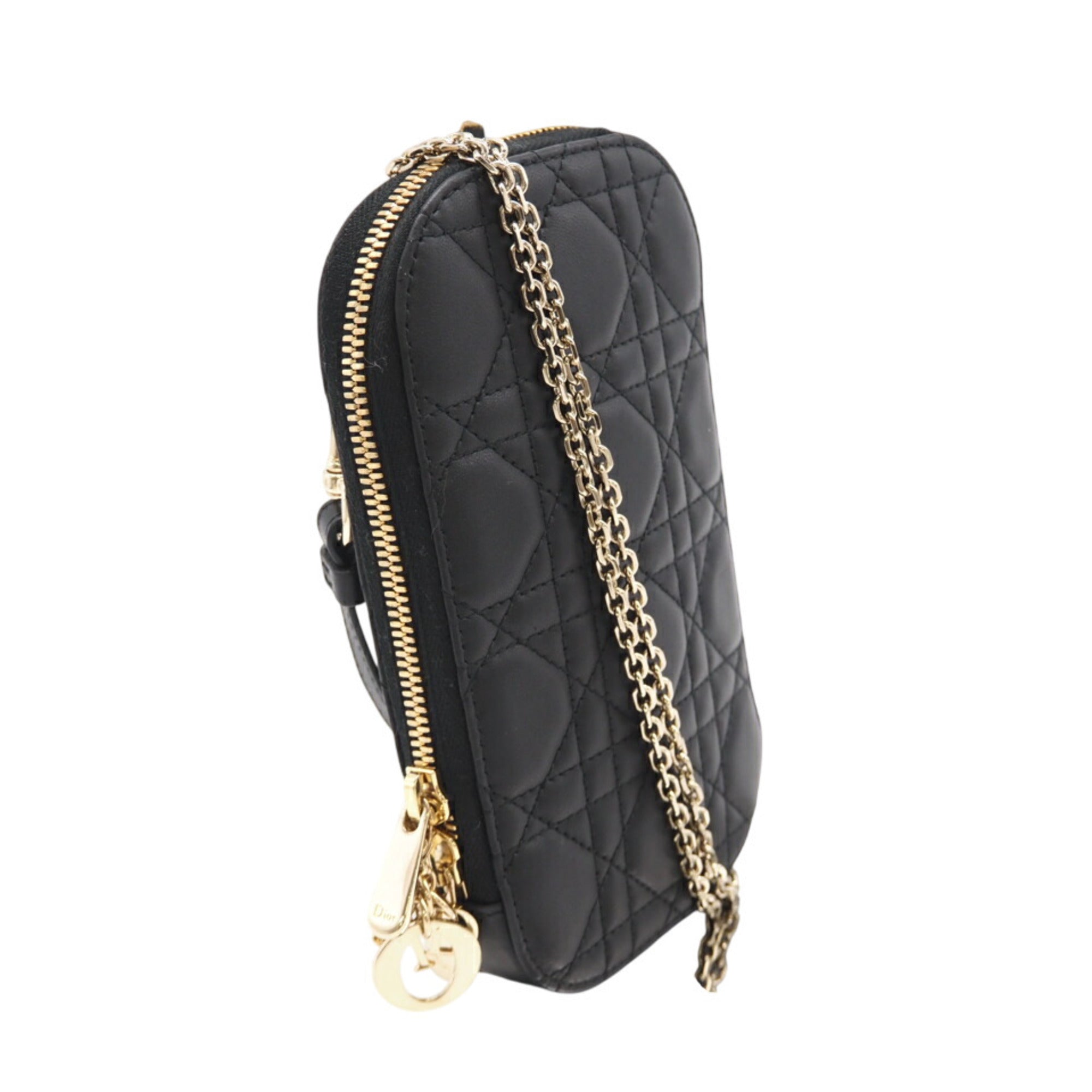 Christian Dior Black Leather Shoulder Bag (Pre-Owned)