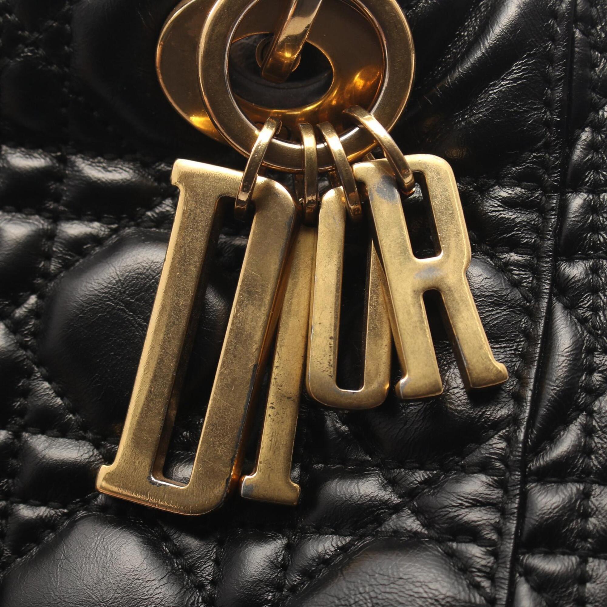 Christian Dior Black Leather Handbag (Pre-Owned)