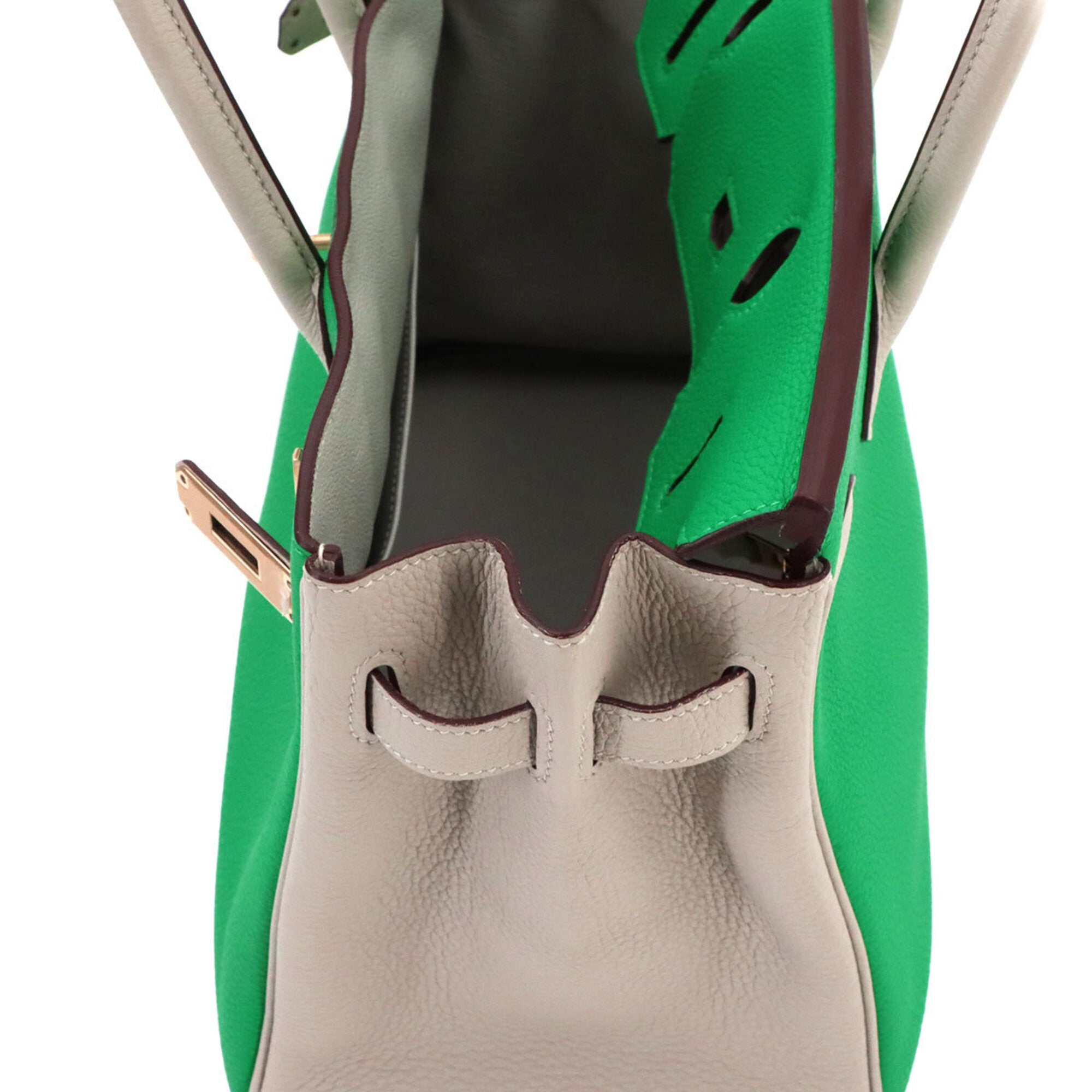 Hermes Mint Green Togo Leather Handbag (Pre-Owned)