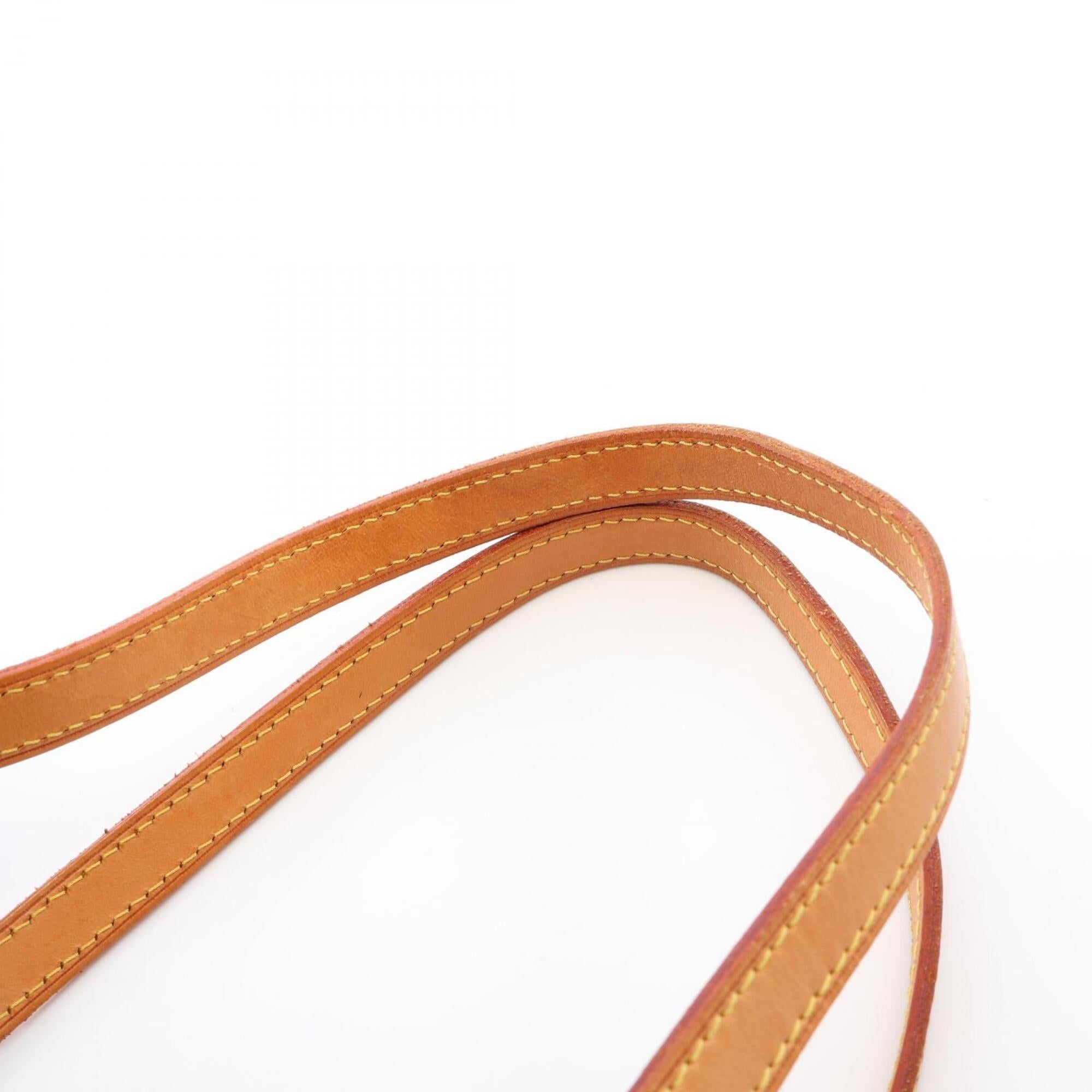 Louis Vuitton Brown Coated Canvas Leather Handbag Shoulder Bag (Pre-Owned)