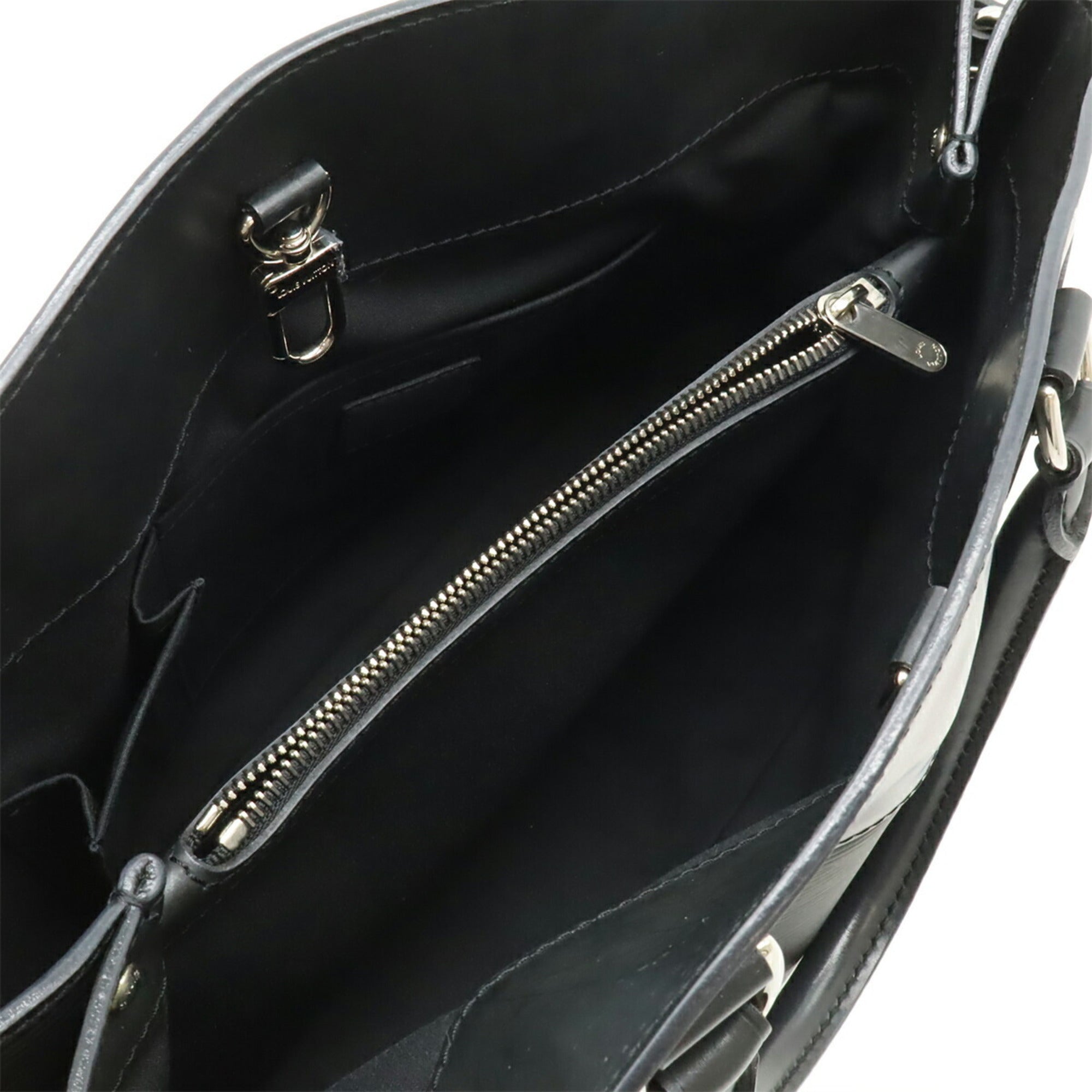 Louis Vuitton Noir Epi Leather Handbag Shoulder Bag Tote Bag (Pre-Owned)