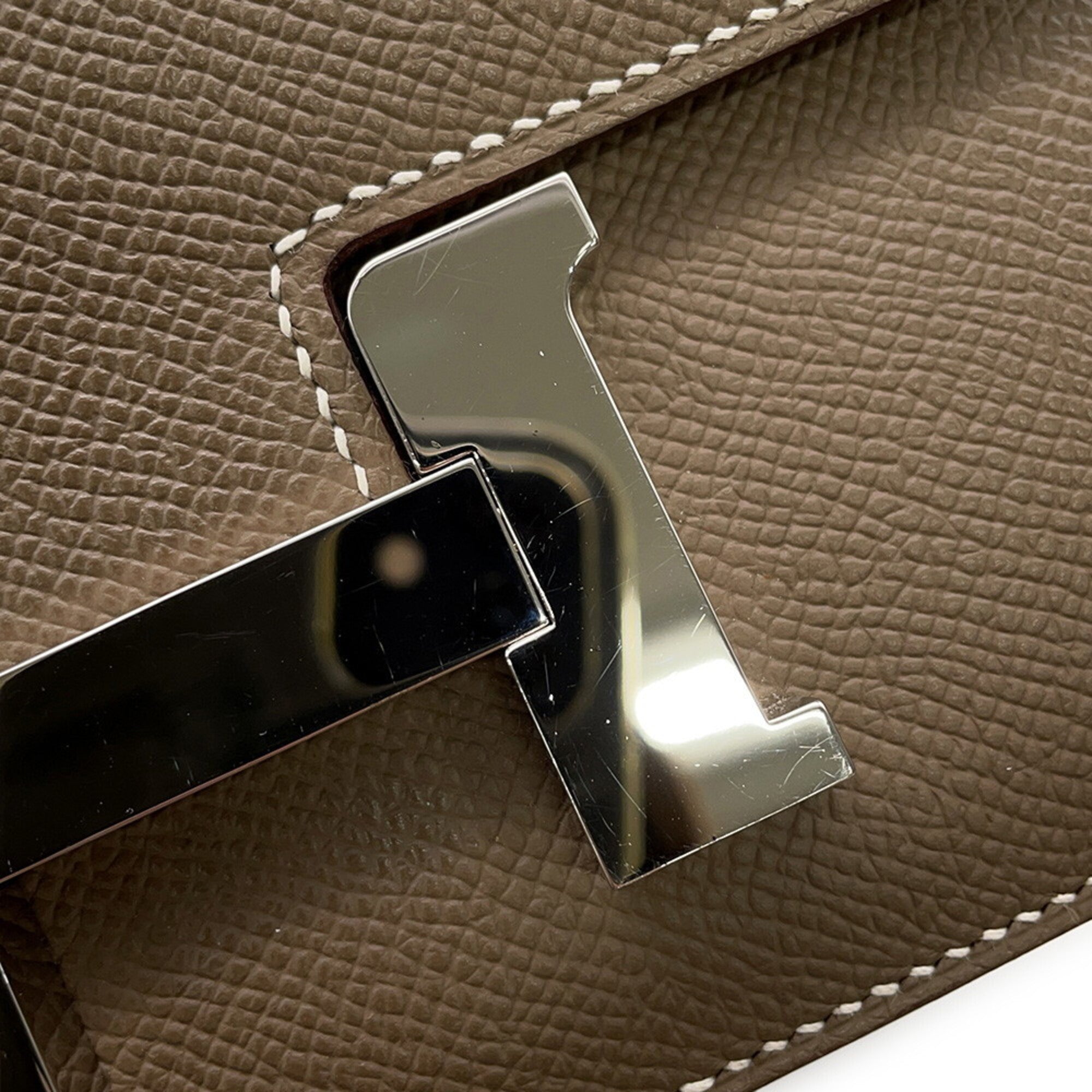 Hermes Constance Etoupe Gray Epsom Leather Shoulder Bag (Pre-Owned)