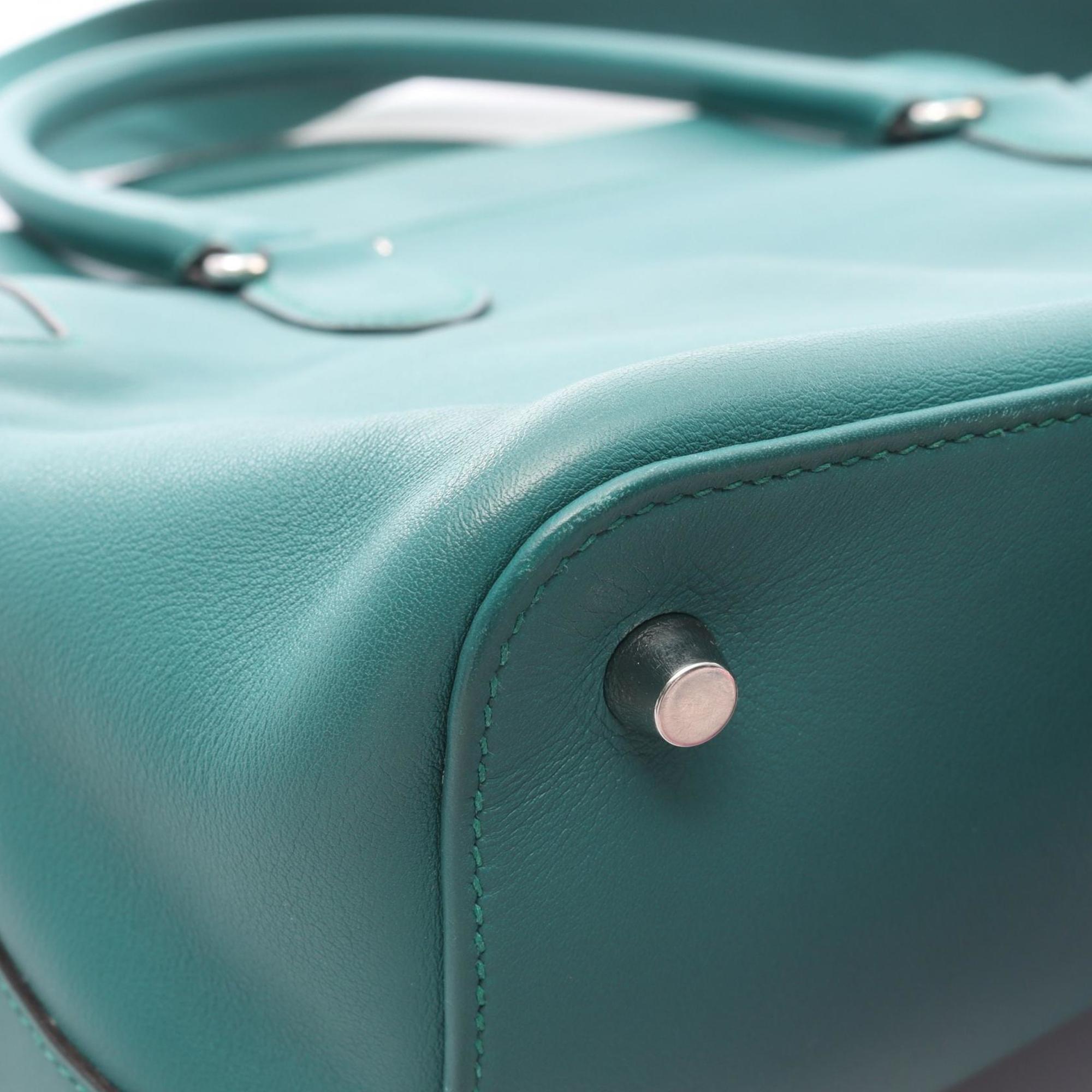 Hermes Green Swift Leather Handbag (Pre-Owned)
