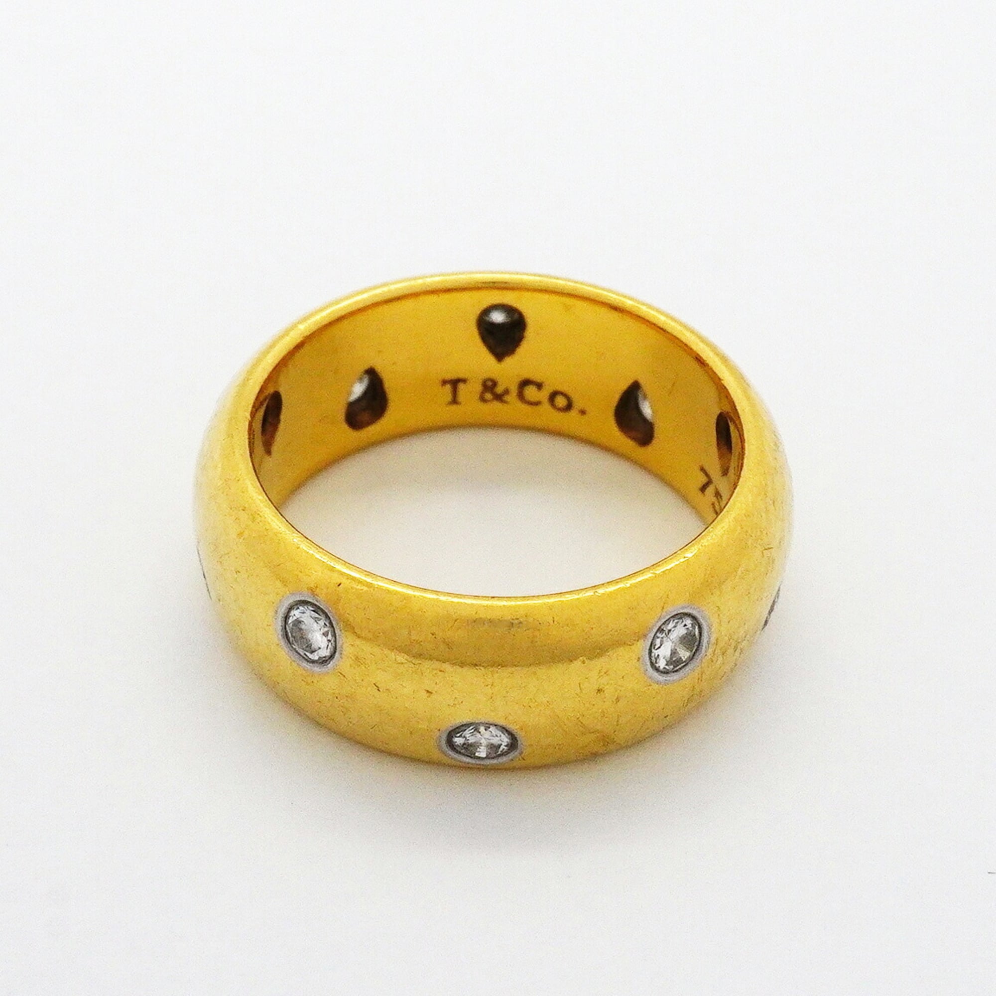 Tiffany Yellow Gold (18K) Platinum 950 Band Ring (Pre-Owned)