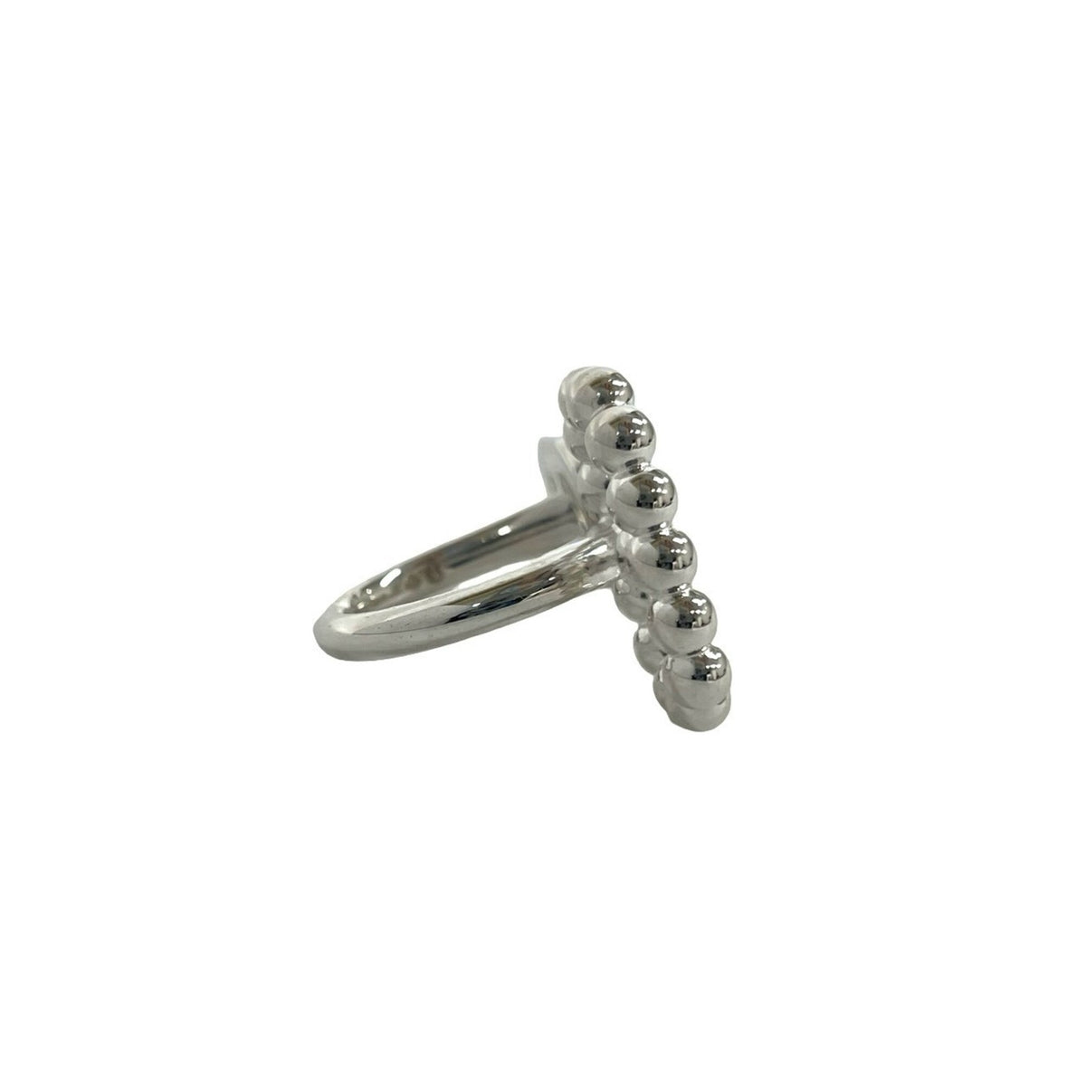 Hermes Silver Silver 925 Band Ring (Pre-Owned)