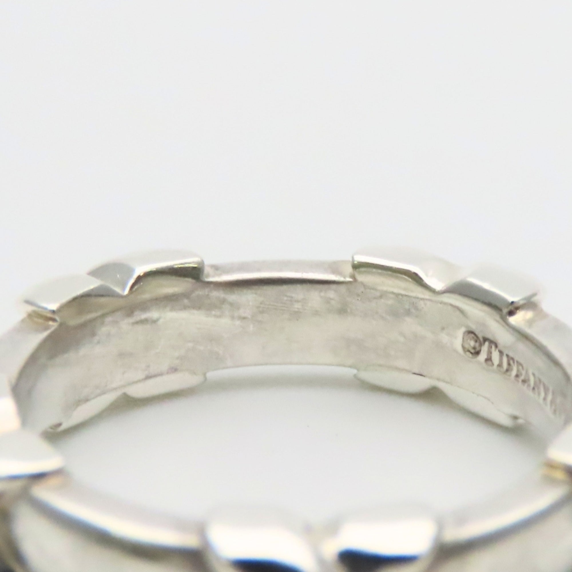Tiffany Silver Silver 925 Band Ring (Pre-Owned)