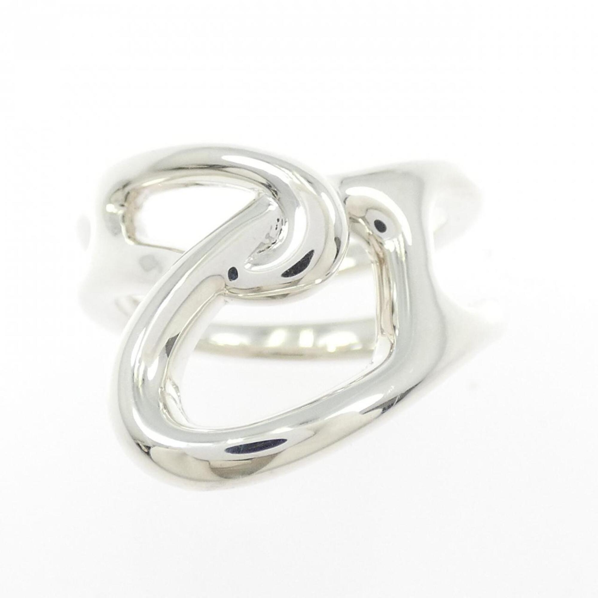 Hermes Silver 925 Band Ring (Pre-Owned)
