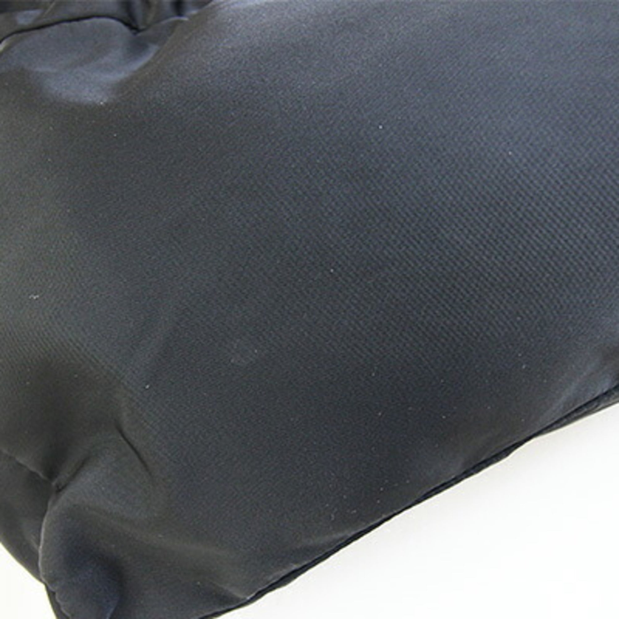 Prada Black Nero Leather Nylon Tote Bag (Pre-Owned)