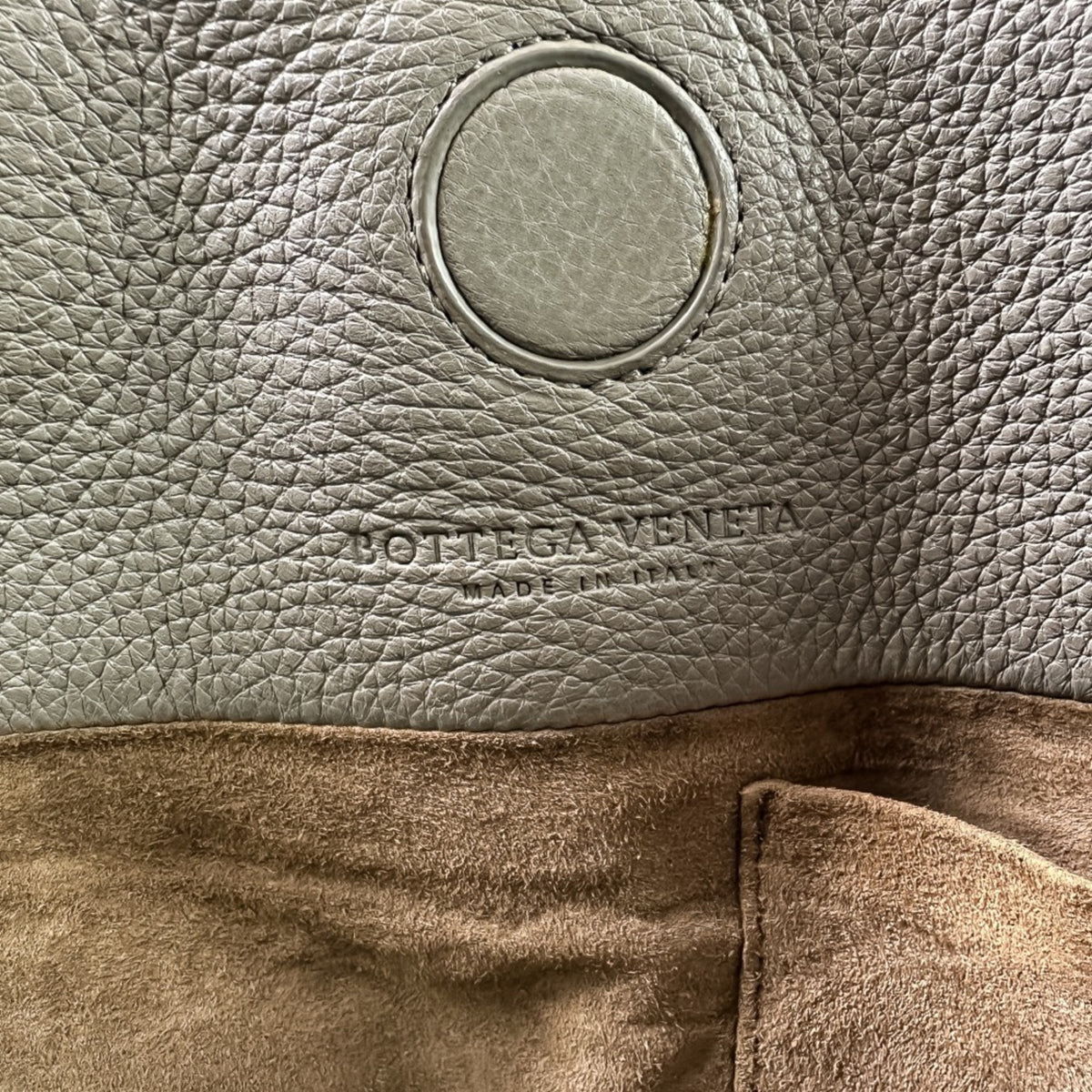 Bottega Veneta Gray Handbag (Pre-Owned)
